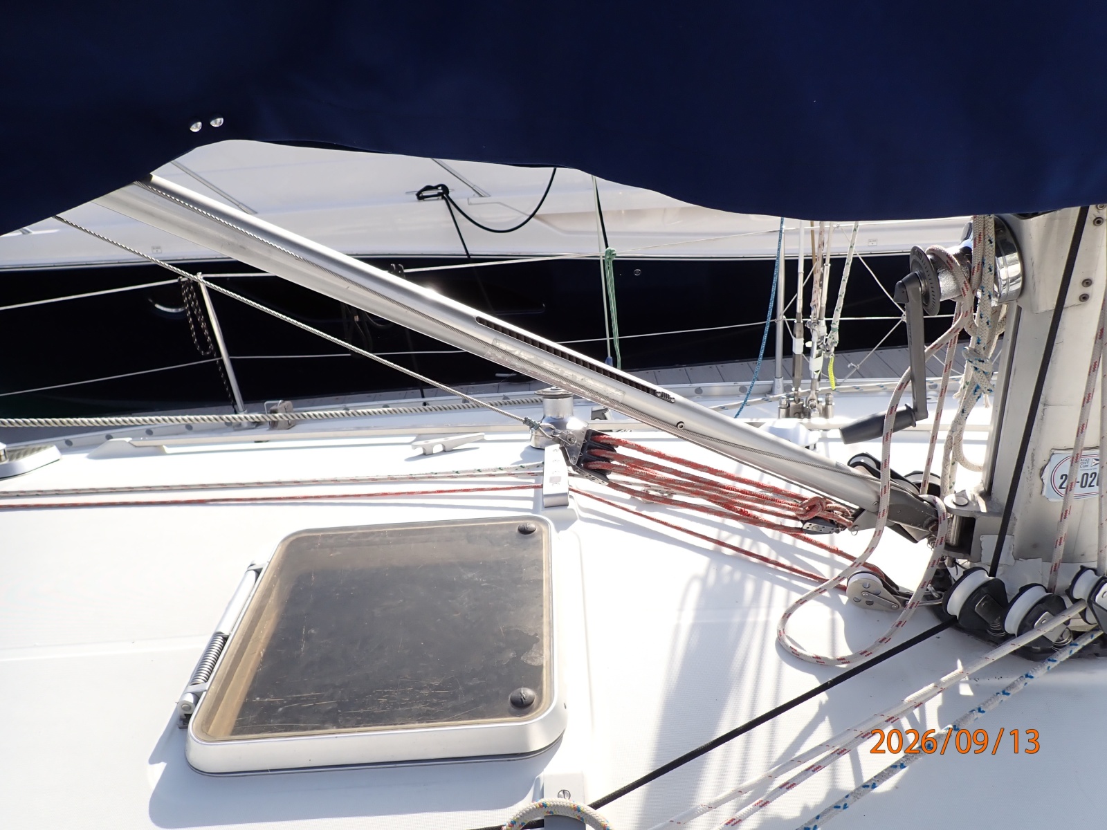 42' Beneteau boom vang2
