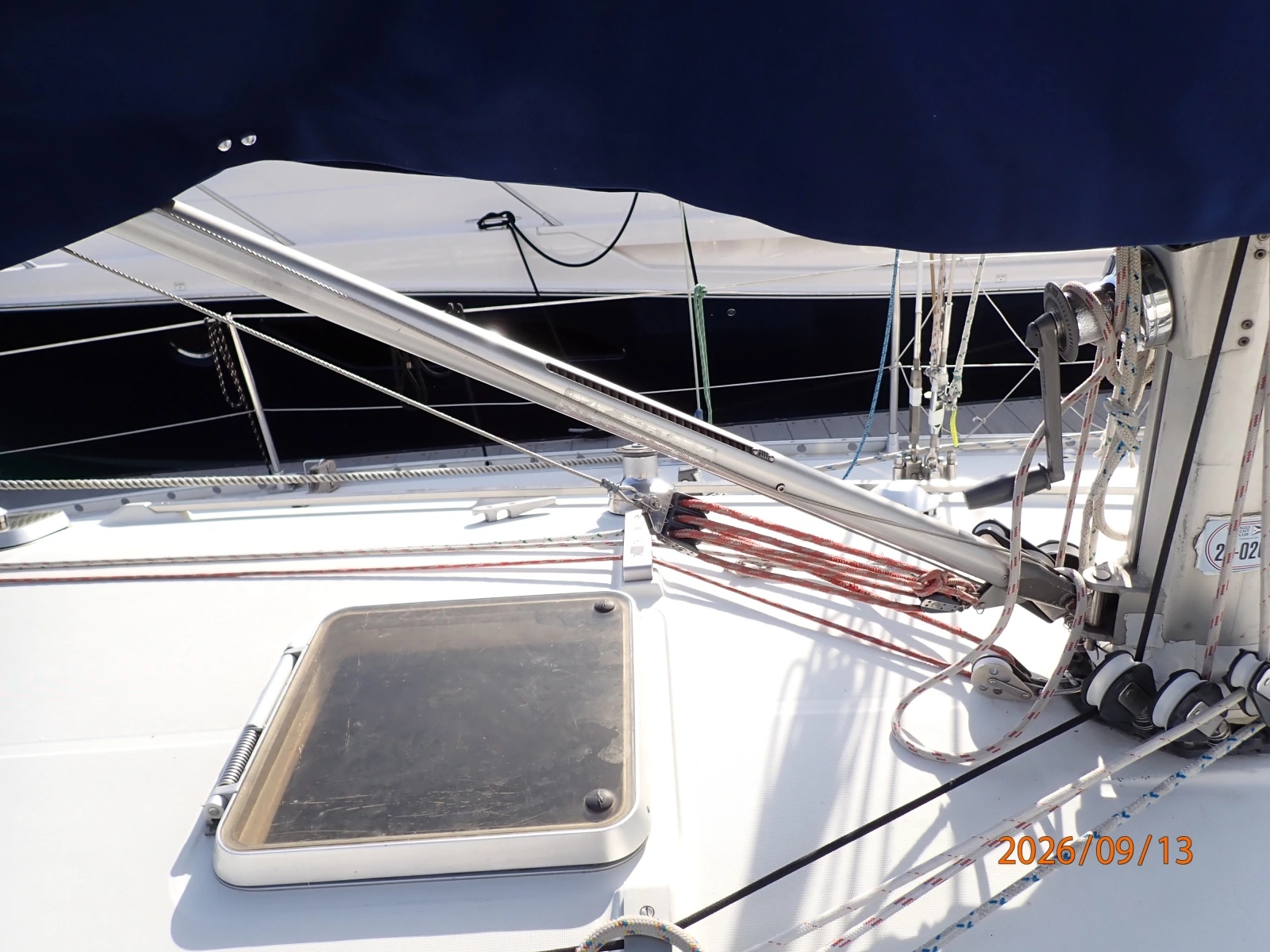 42' Beneteau boom vang2