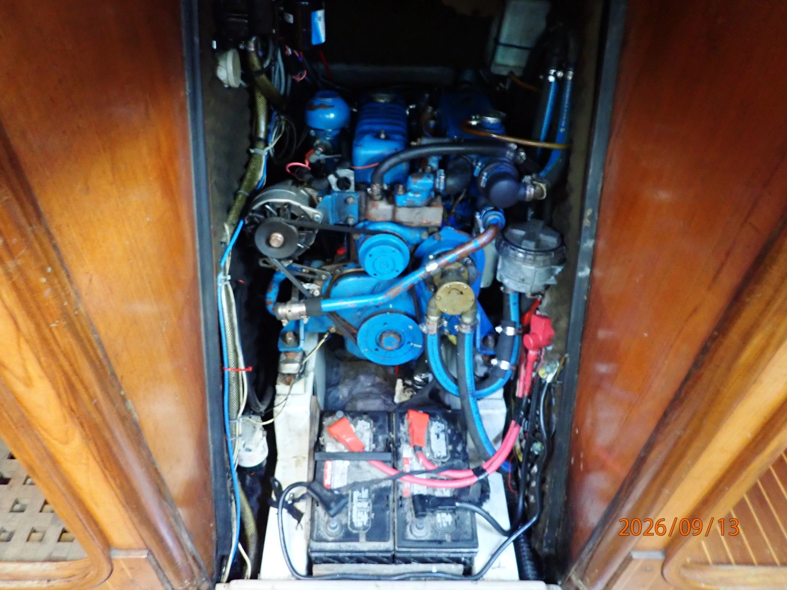 42' Beneteau auxiliary access
