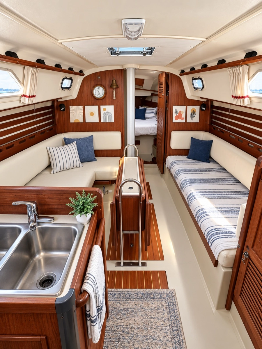 1984 O'Day 34 sloop interior