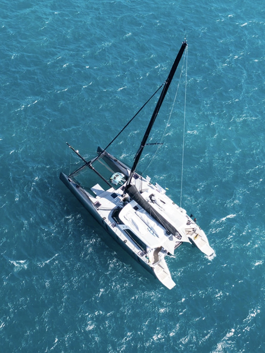 Aerial View at Anchor