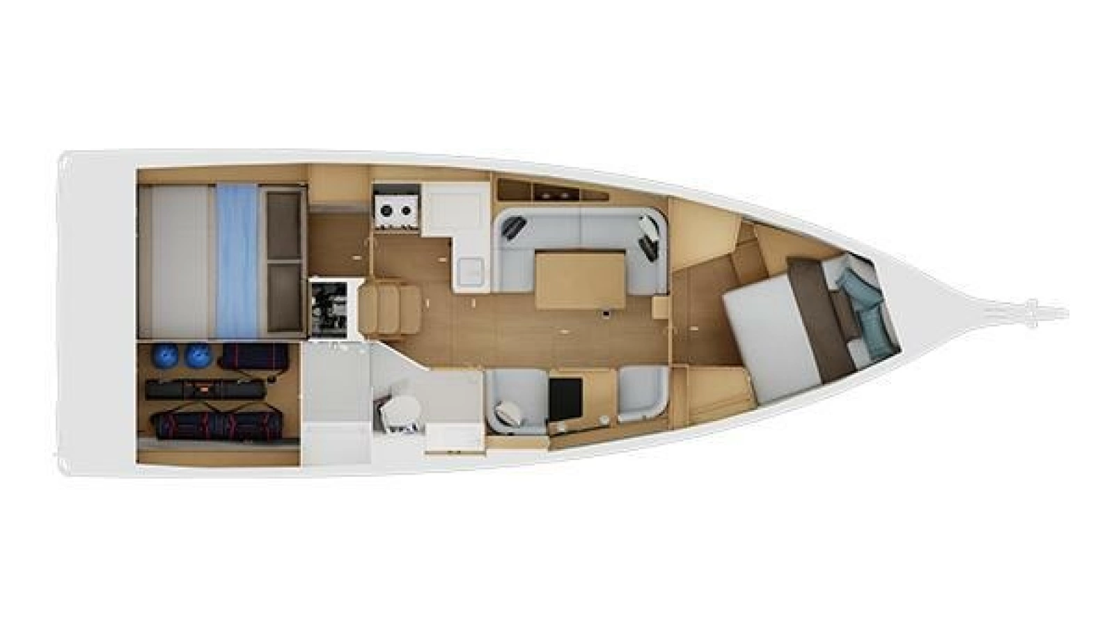 2-Cabin, 1-Head Version