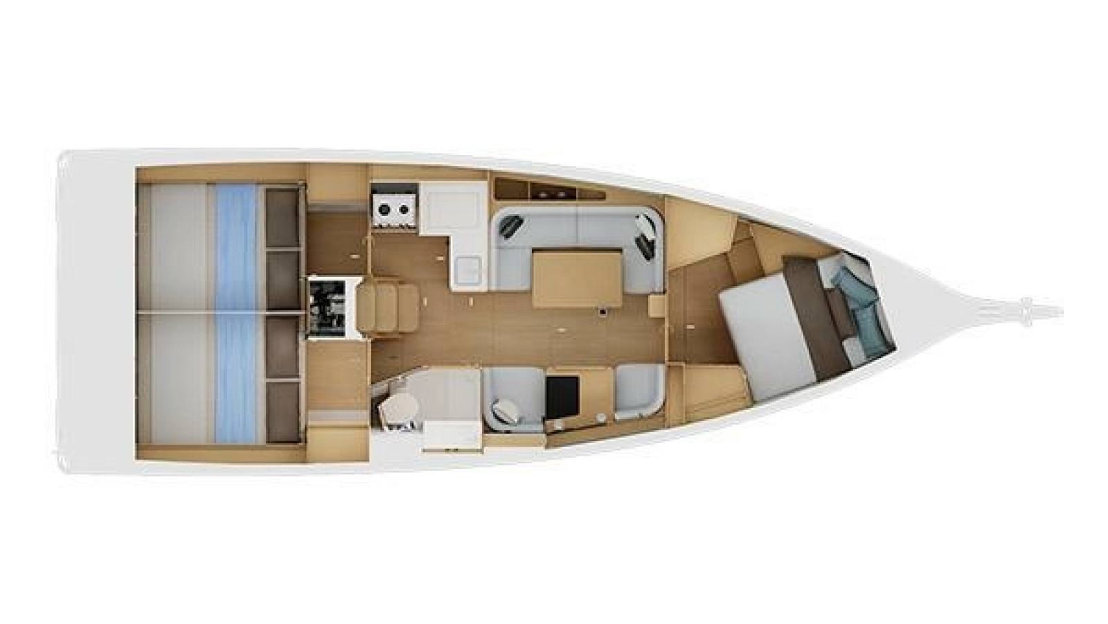 3-Cabin, 1-Head Version