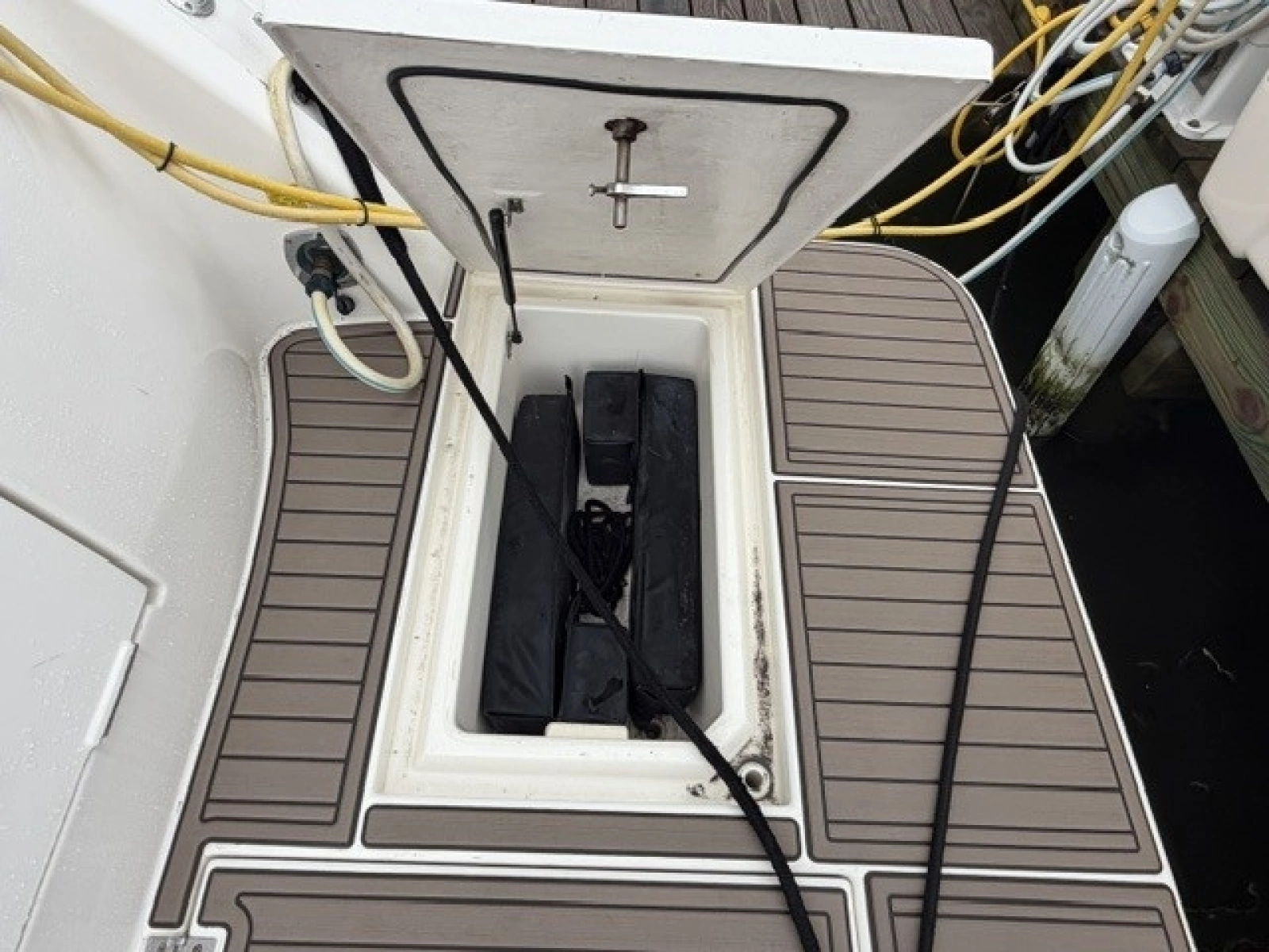 Swim deck storage