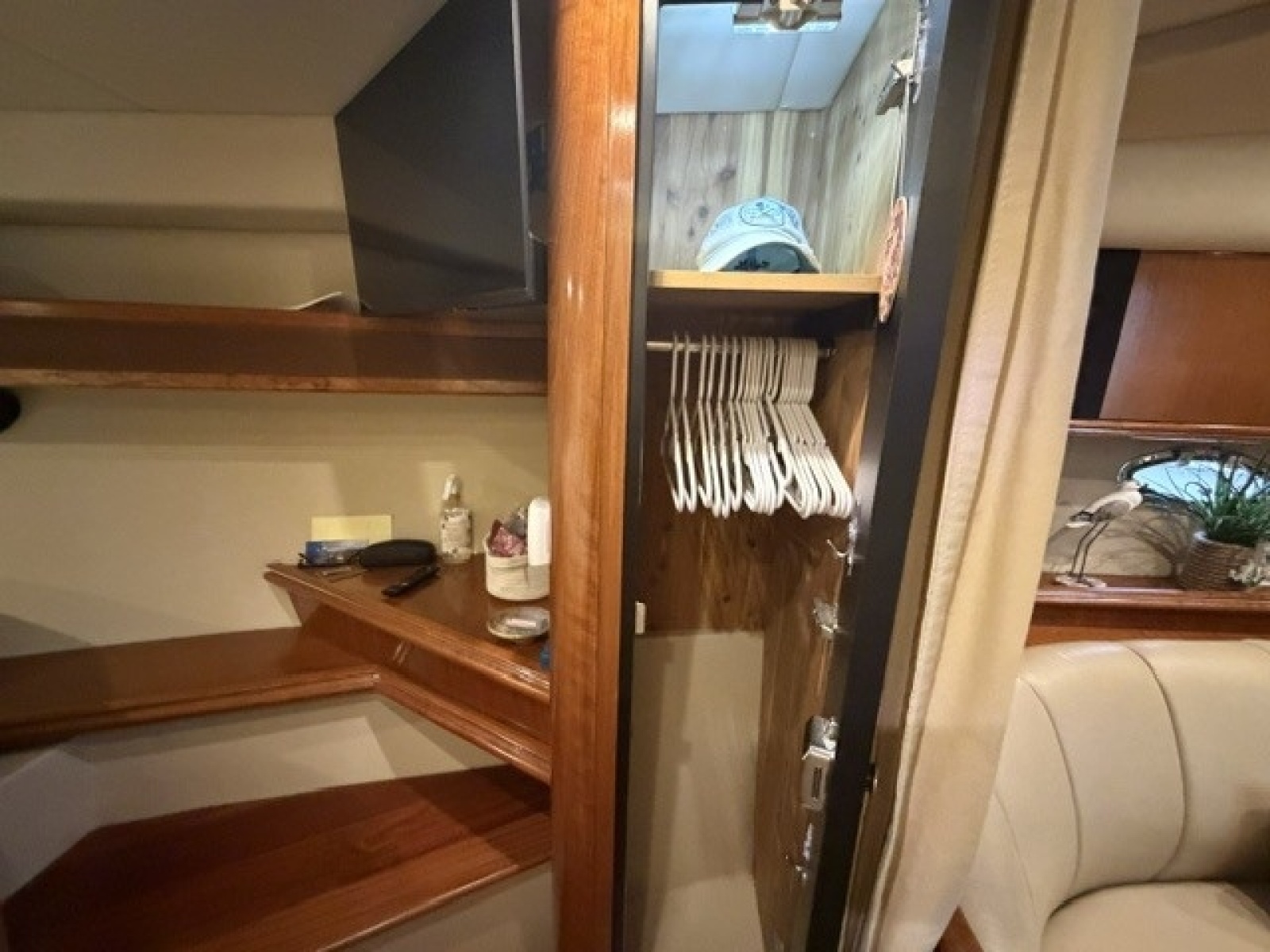Forward hanging locker