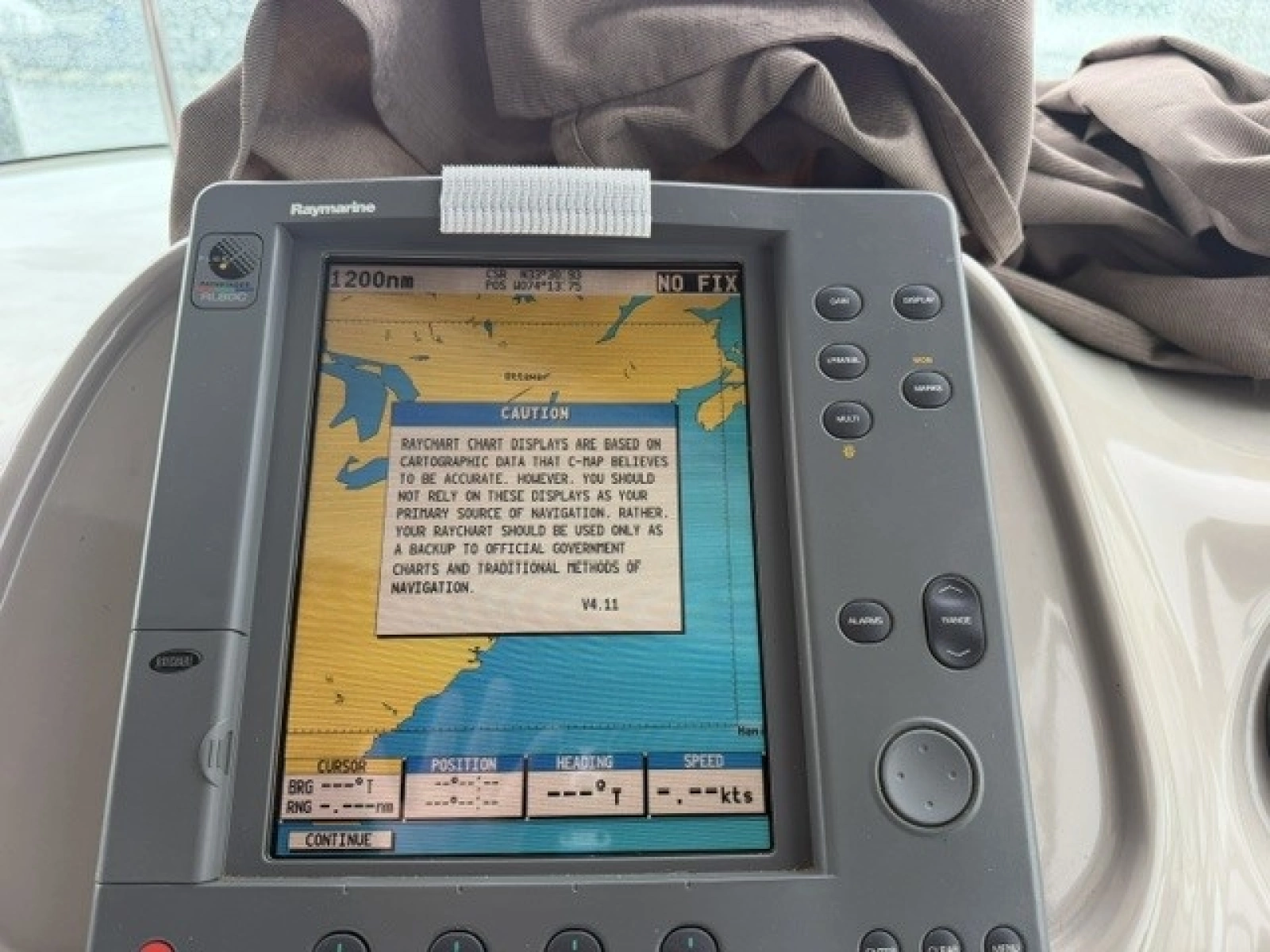 Raymarine chartplotter/radar
