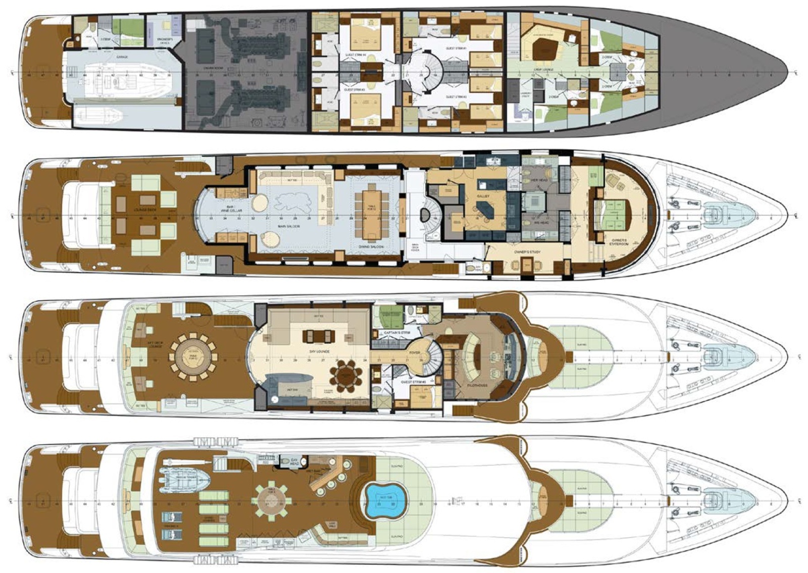 2013 Trinity Yachts Tri-Deck