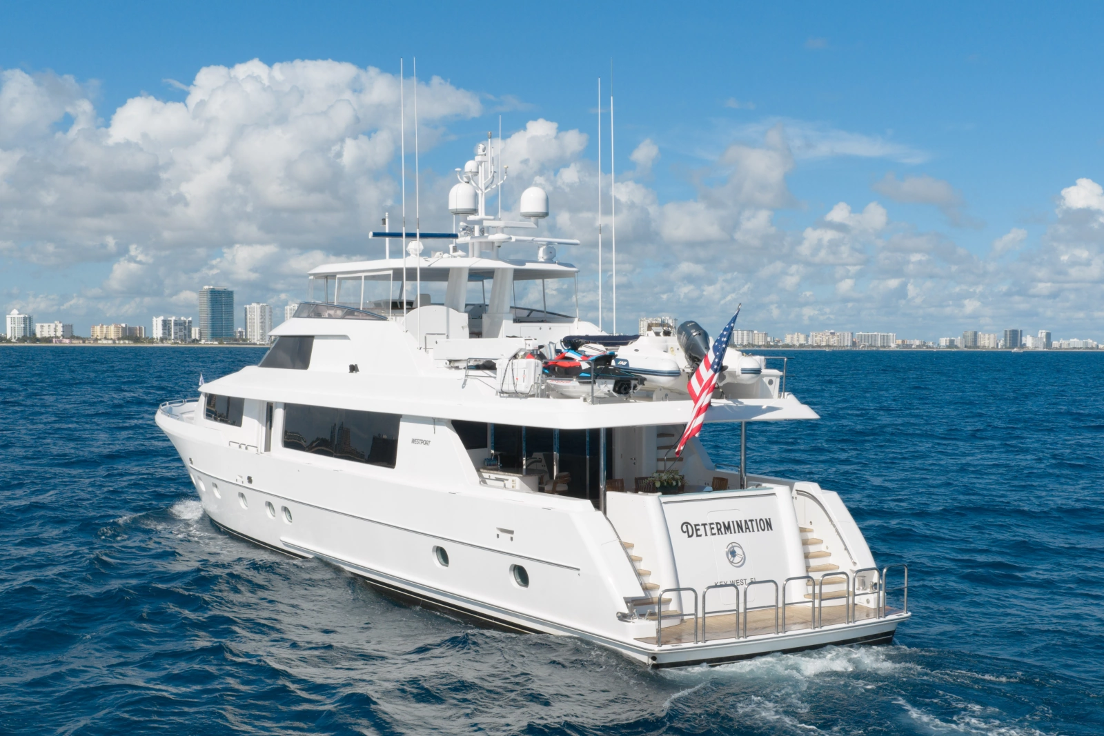 DETERMINATION 112ft Westport Yacht For Sale