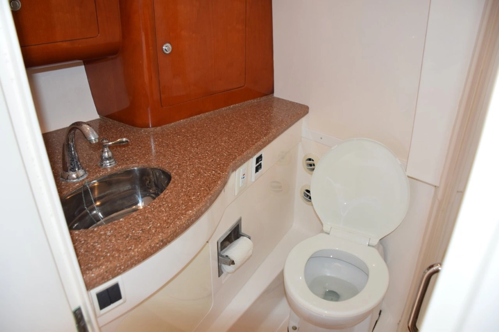 Matching Vanity Top With Polished Stainless Sink, Head Is Air Conditioned