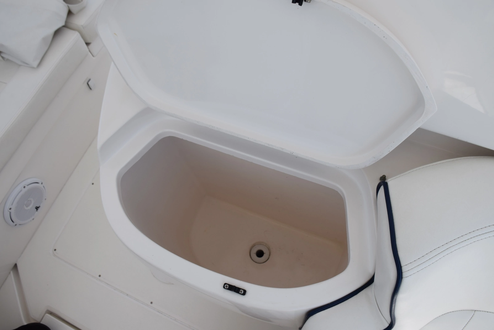 Drink Cooler On Front Of Helm Console