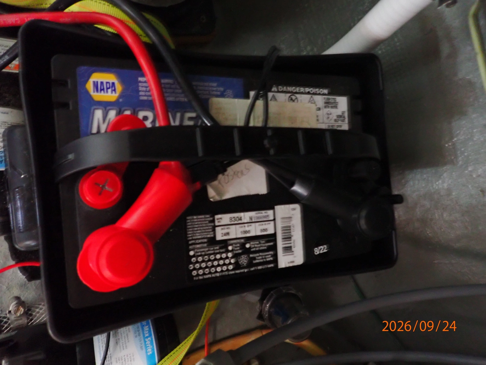 36' Monk generator start battery