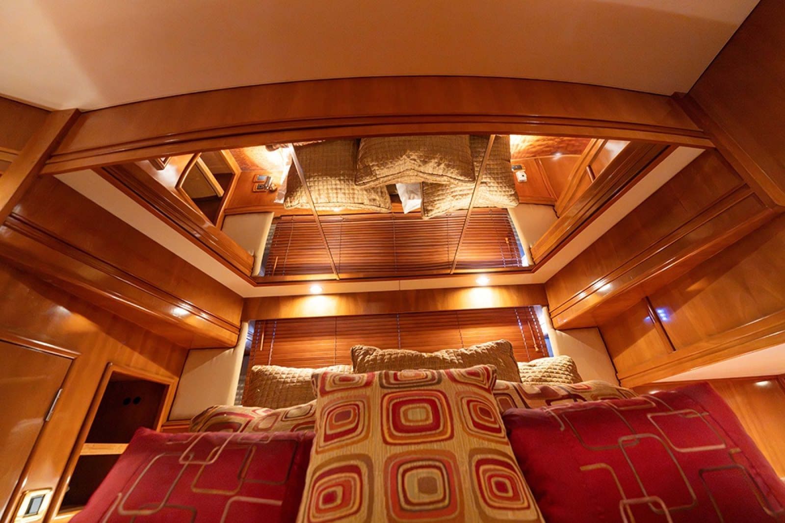 Mirror above master berth