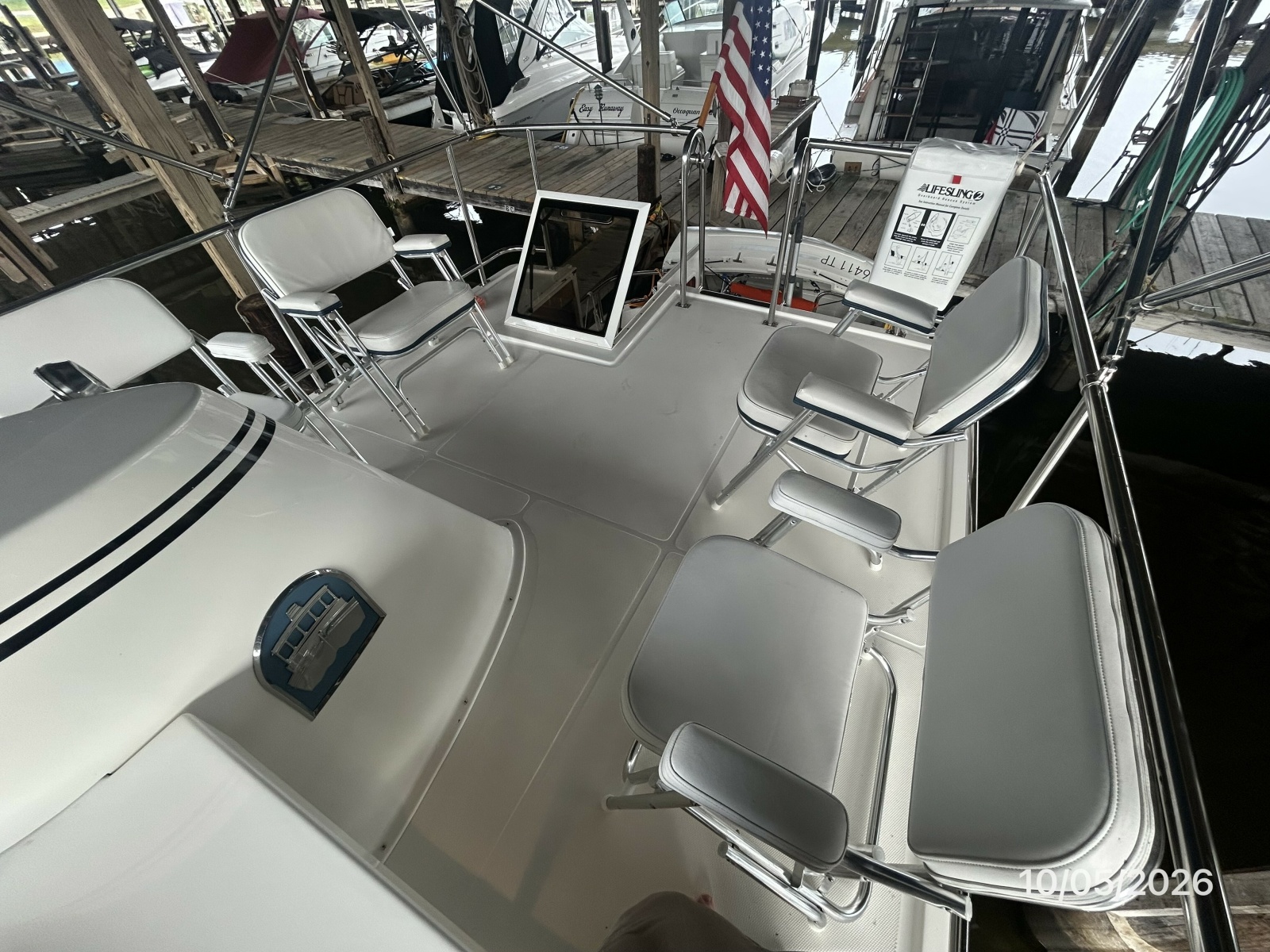 34' Nordic Tugs flybridge aft