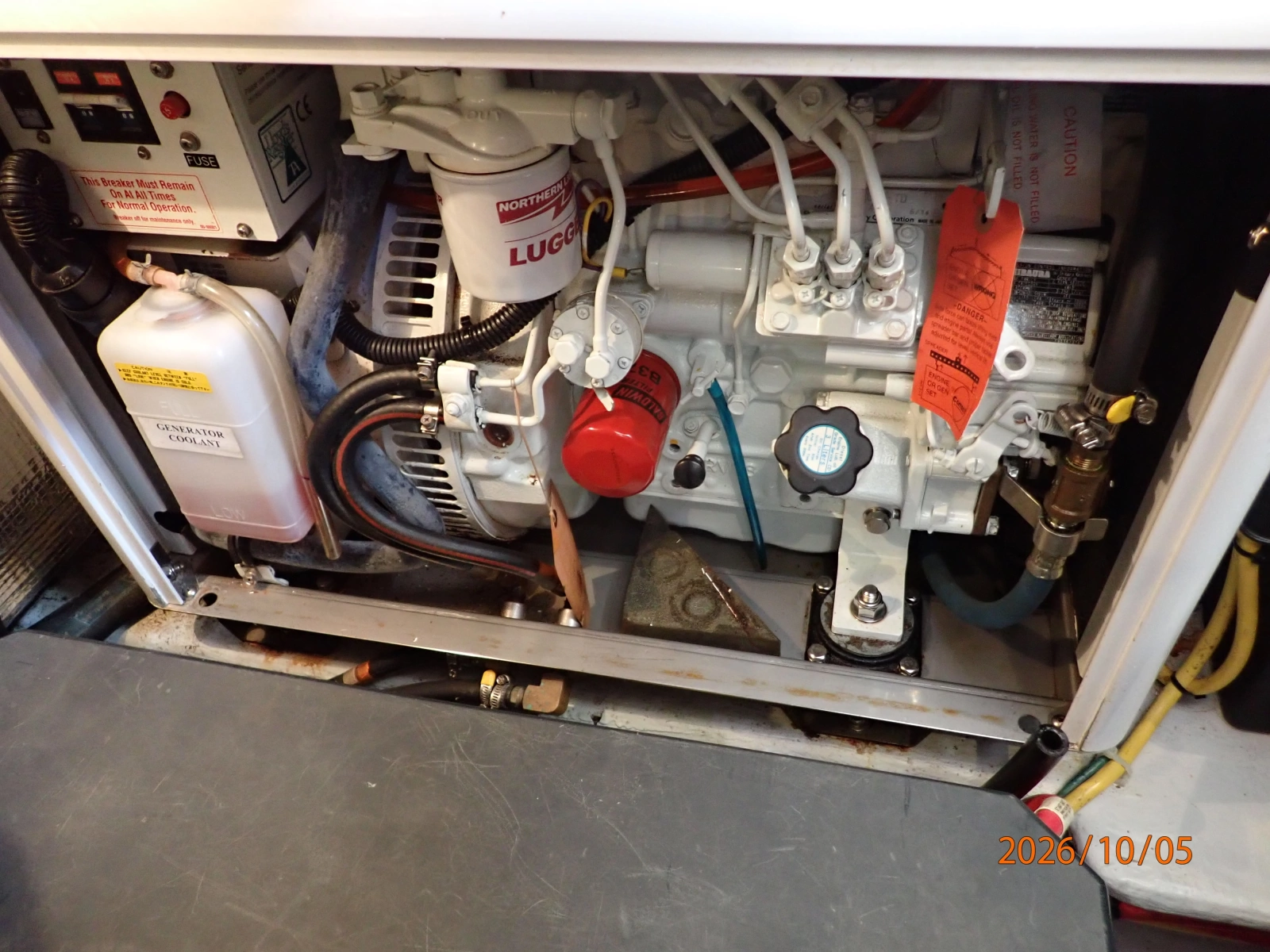34' Nordic Tugs generator