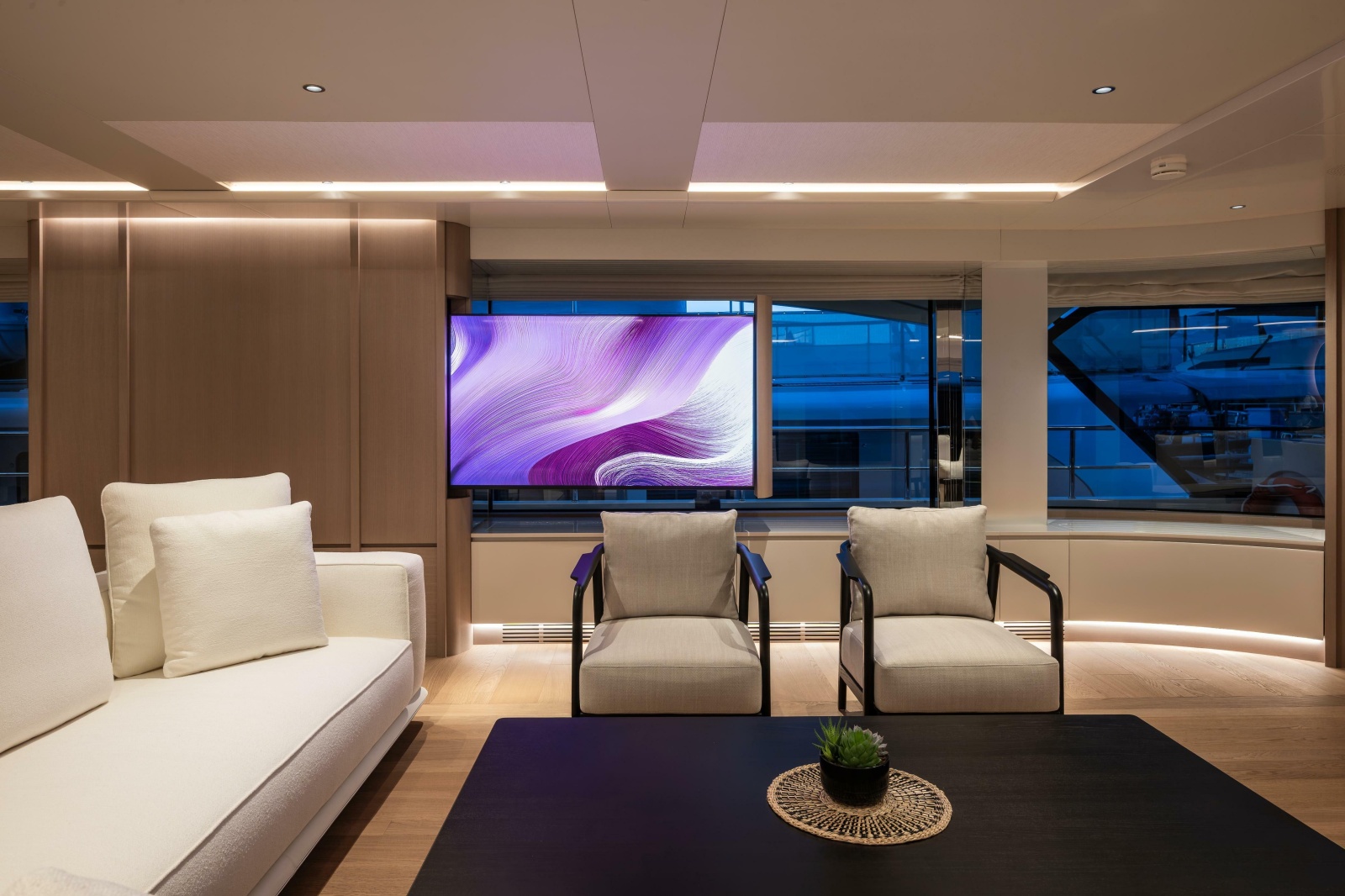 Main Salon Looking Starboard