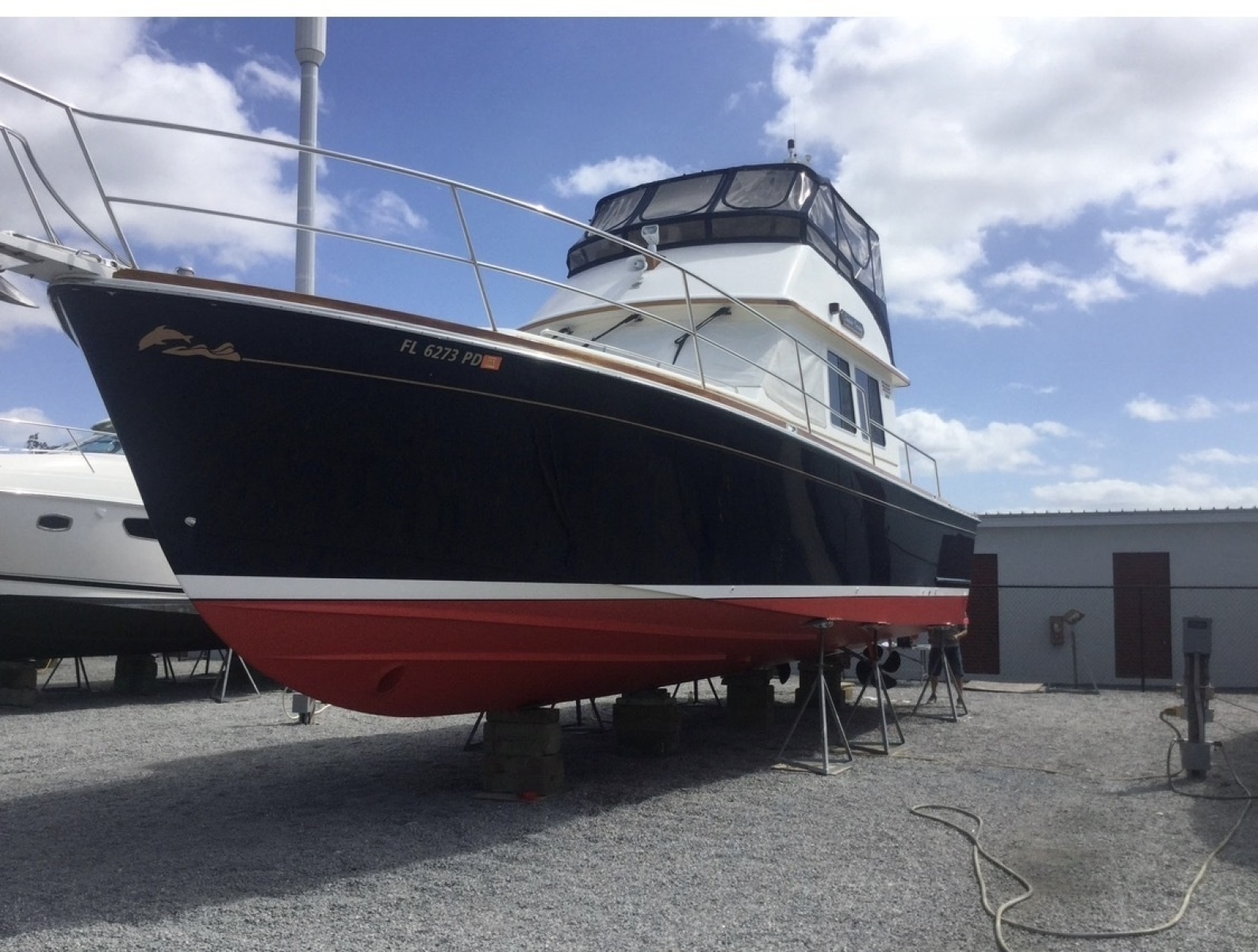 42' Sabre hauled out