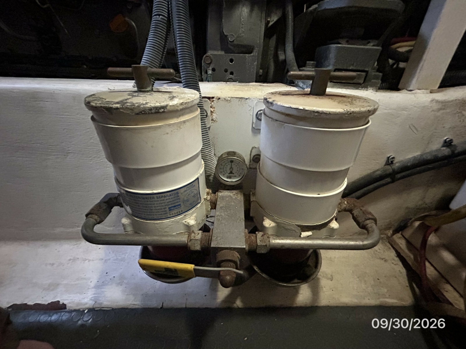 42' Sabre port Racor fuel filters