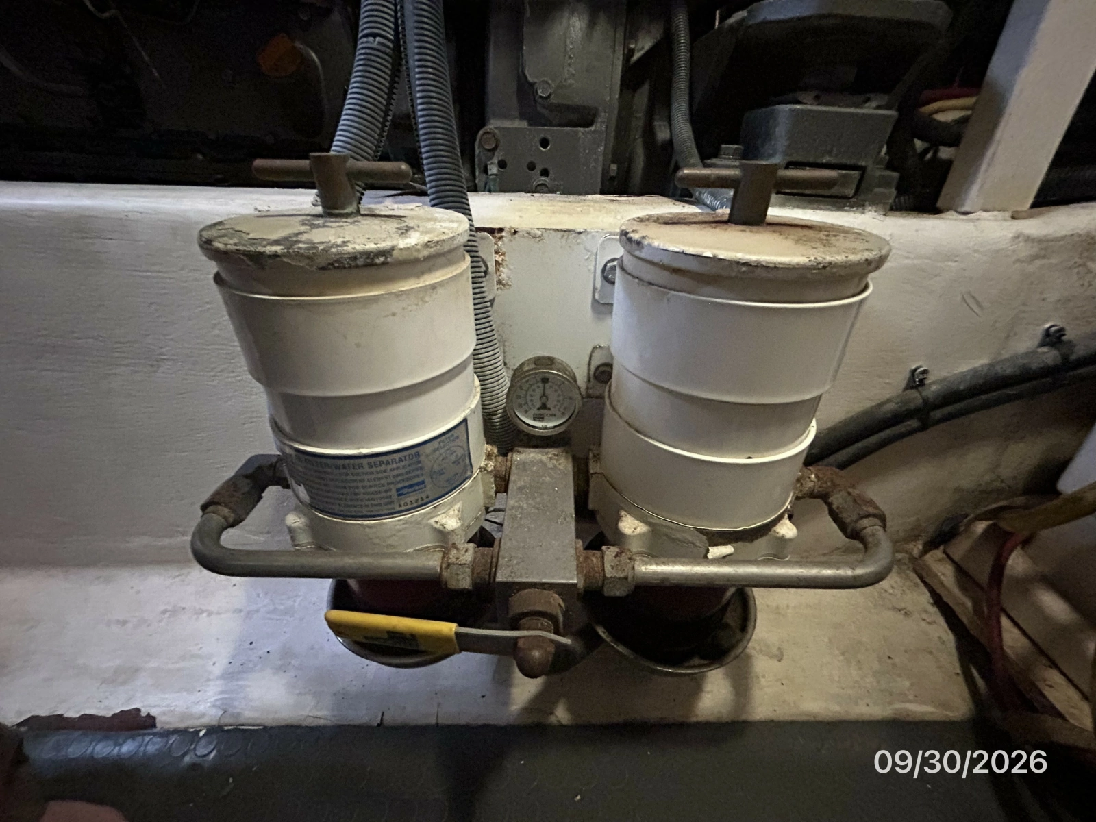 42' Sabre port Racor fuel filters