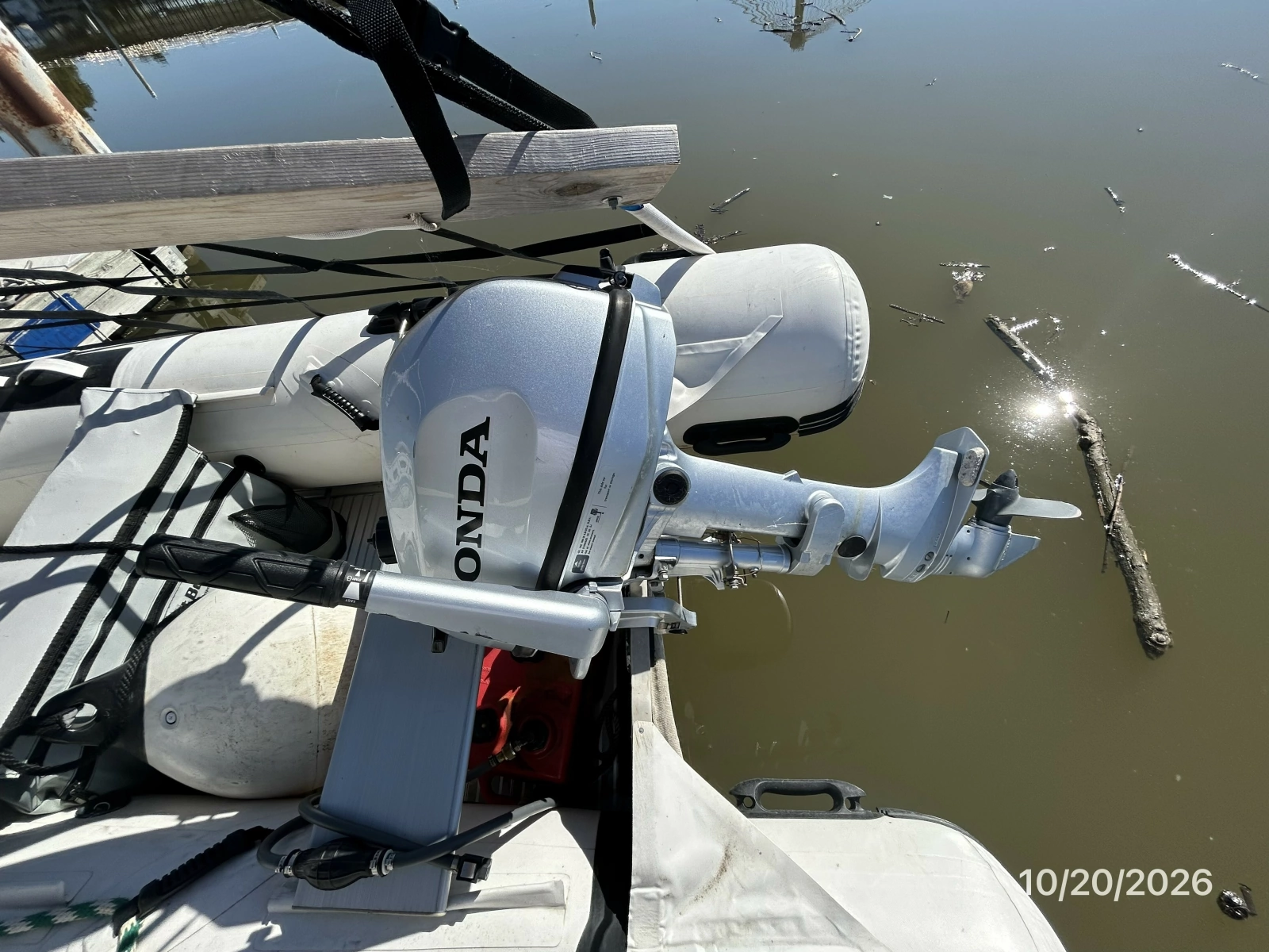 Meridian 441 tender outboard