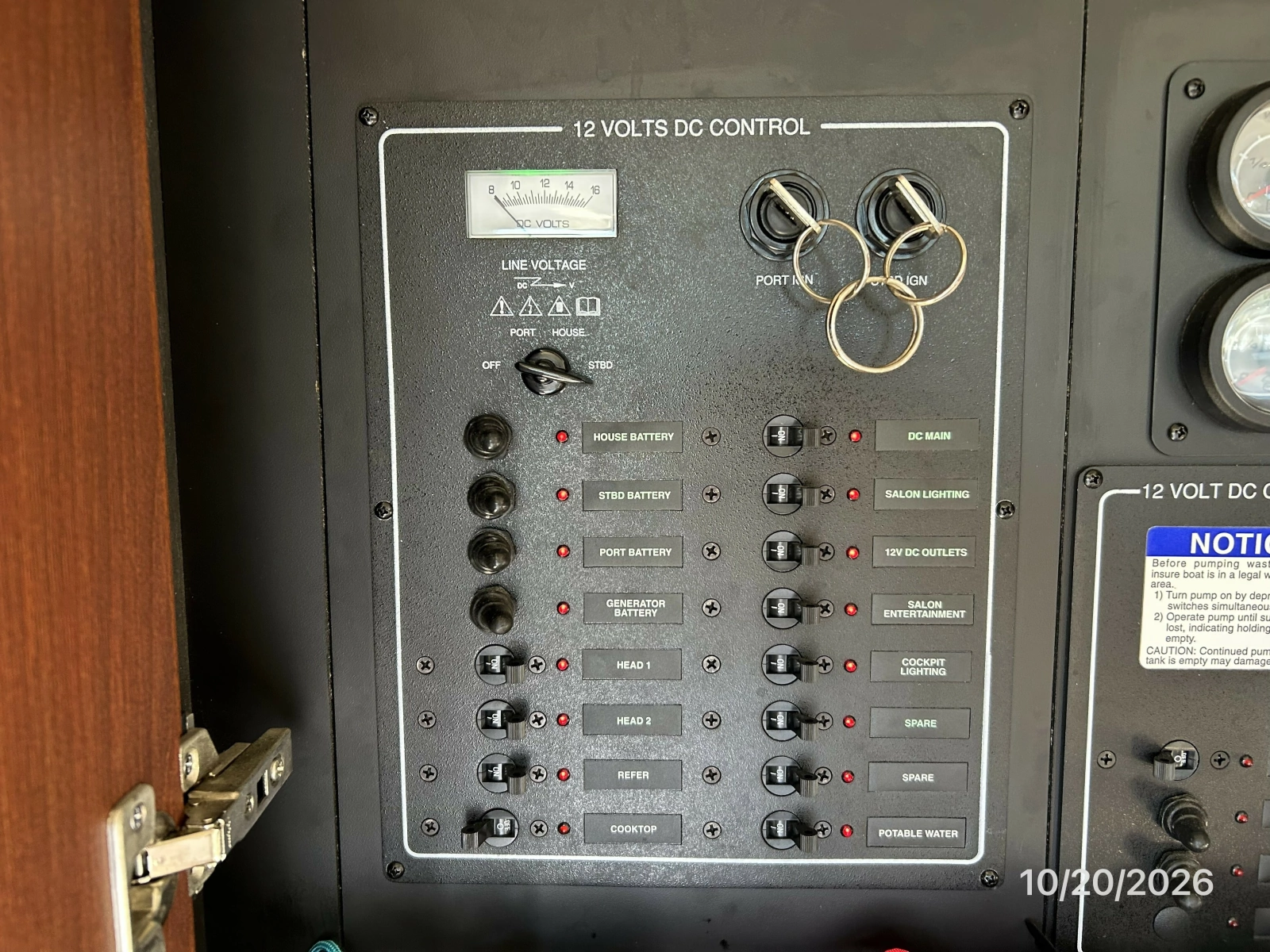 Meridian 441 electrical panel2