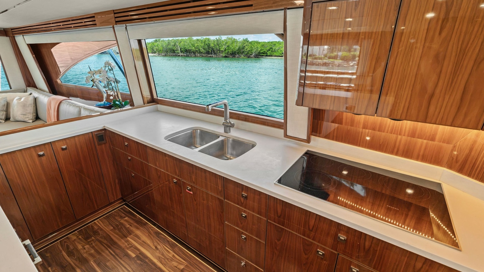 2016 Viking 80 Enclosed Bridge- FRIGATE- Galley