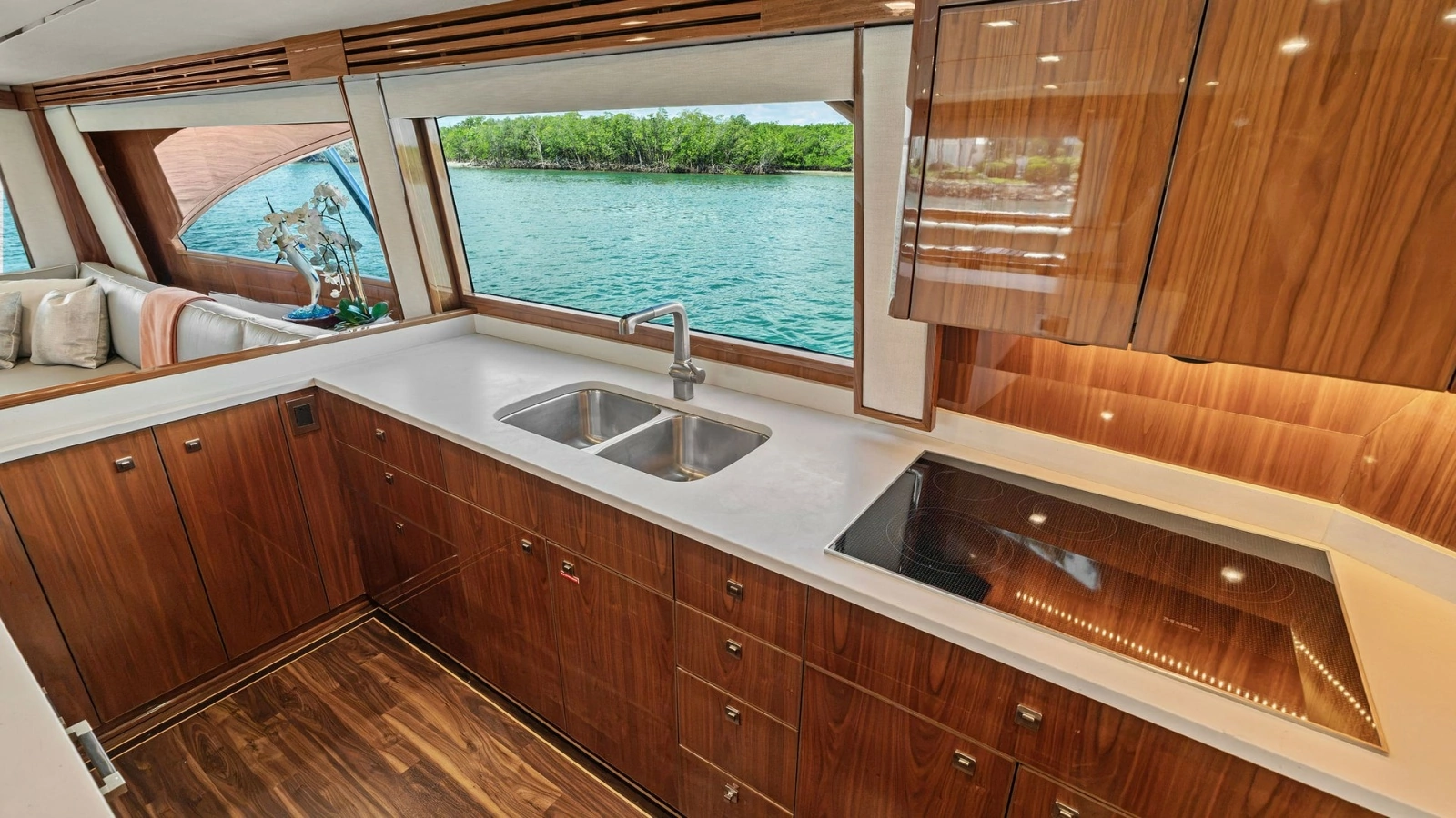 2016 Viking 80 Enclosed Bridge- FRIGATE- Galley