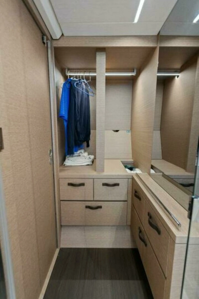 2022 59 Prestige Flybridge - How Sweet It Its - Master Storage