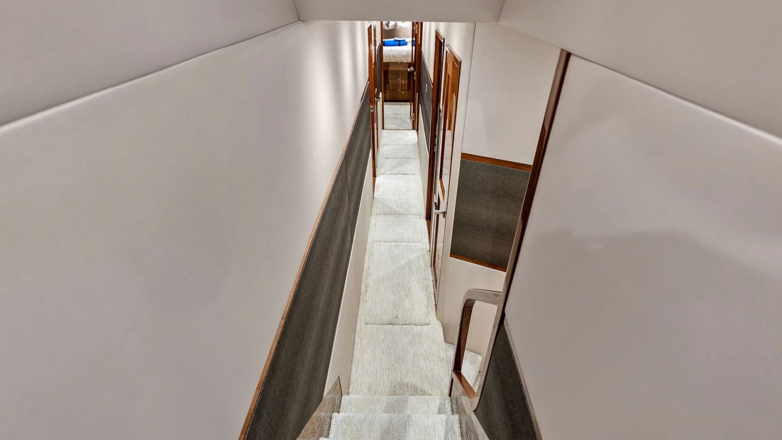 Lower Deck Stairway and Hallway