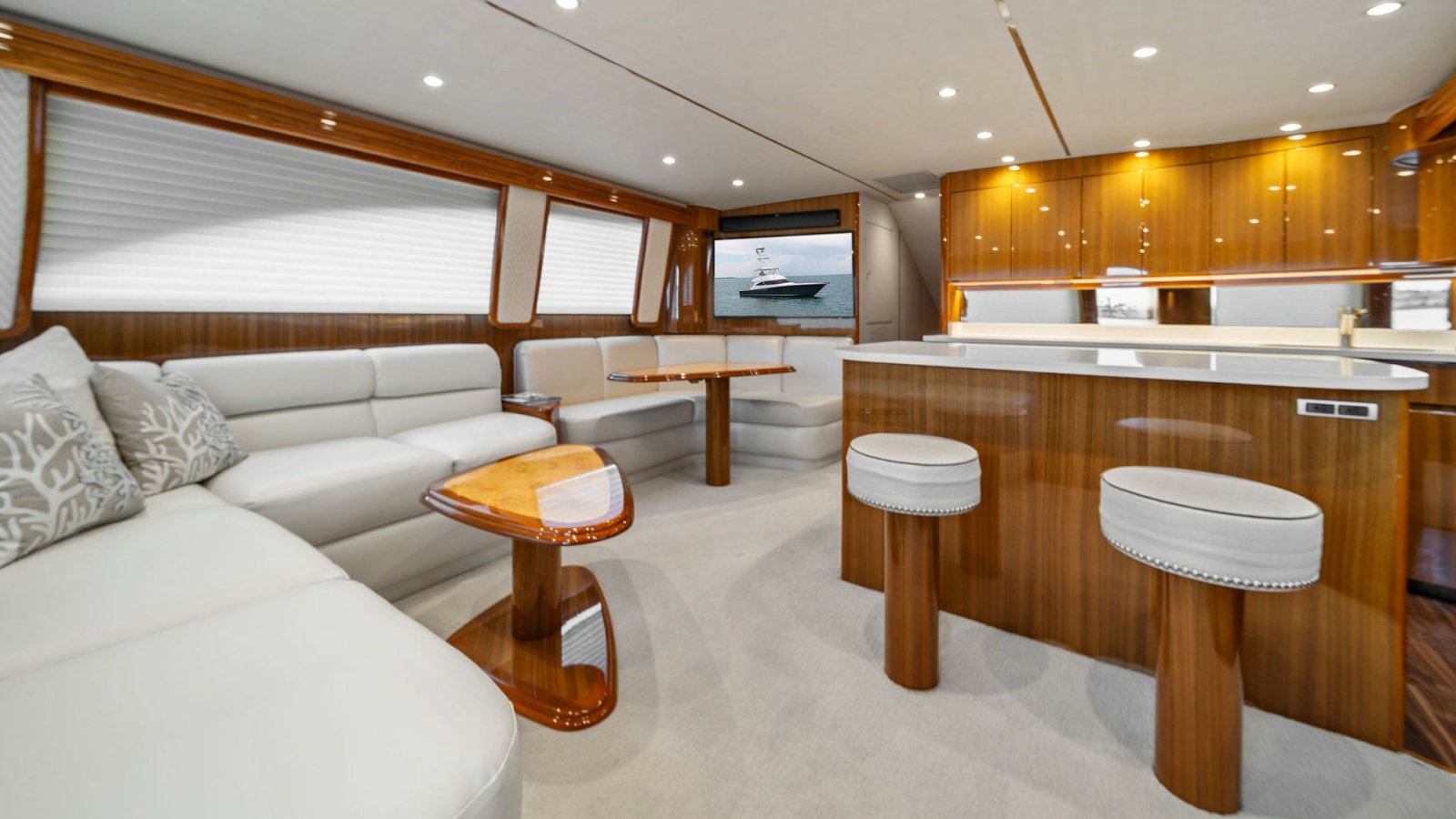 Spacious Salon with Open Galley