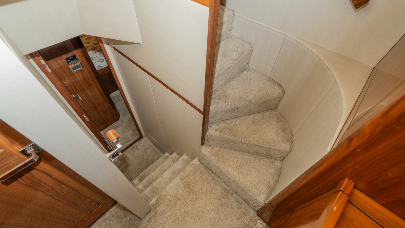 Carpeted Interior Staircase