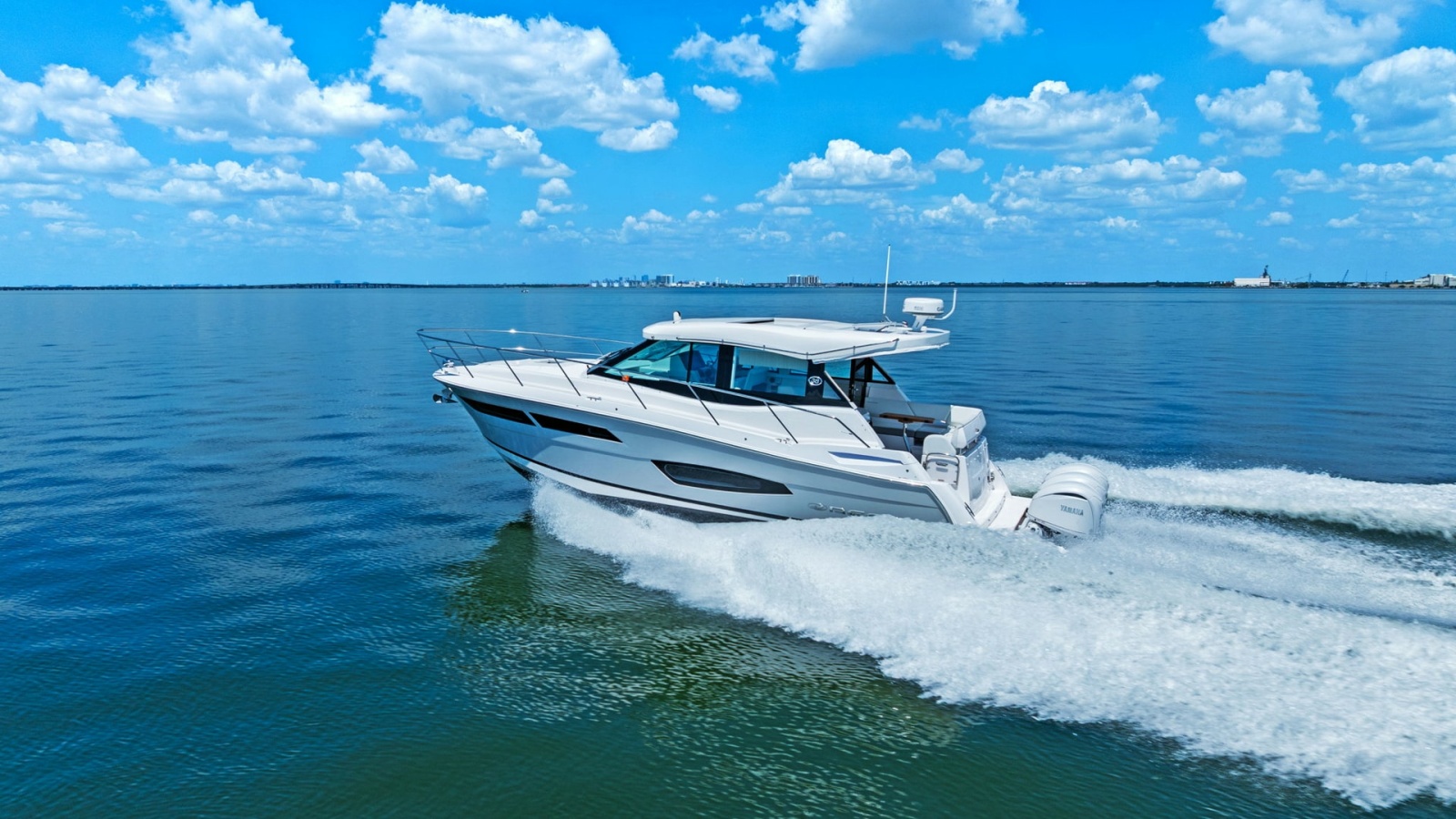 Regal 38 EXC Cruising at Sea