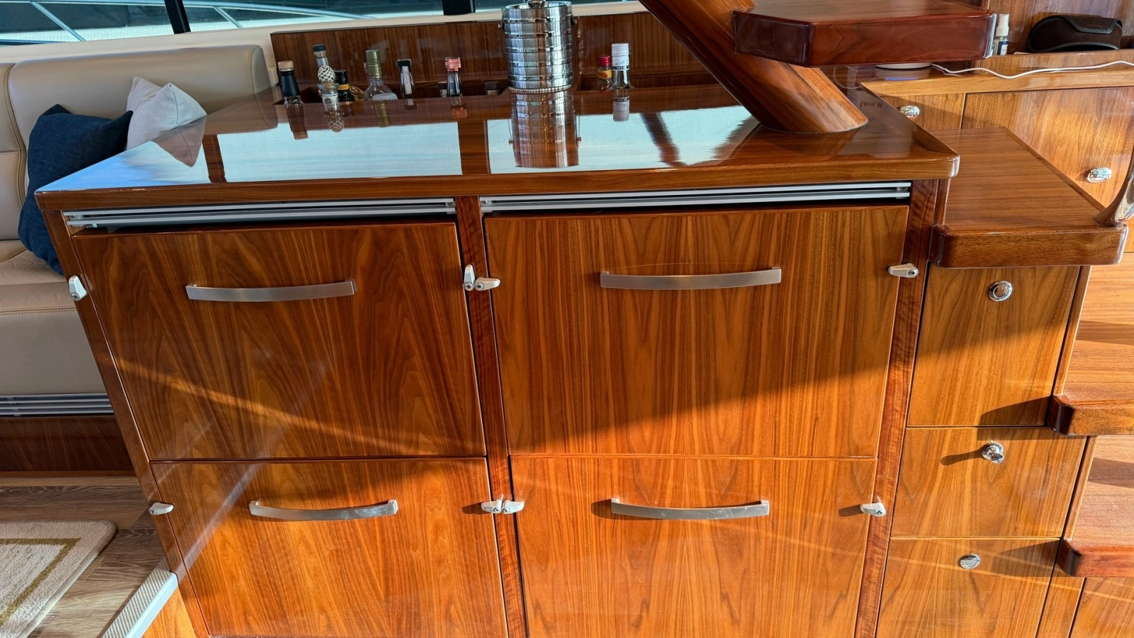 Galley Storage and Bar Area