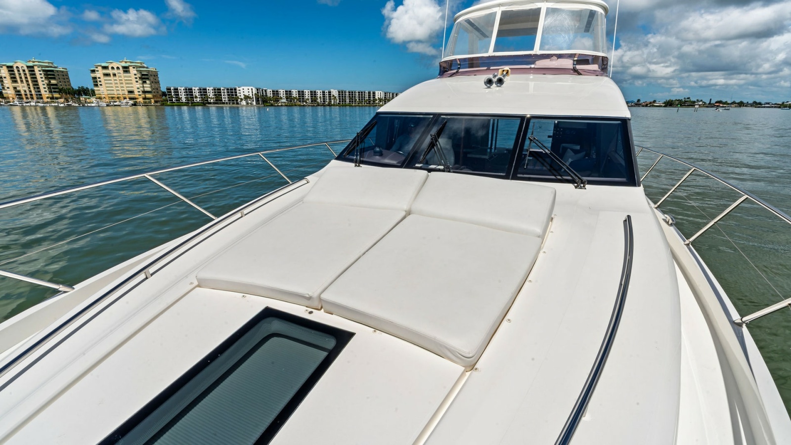 Spacious Forward Deck with Sunpads