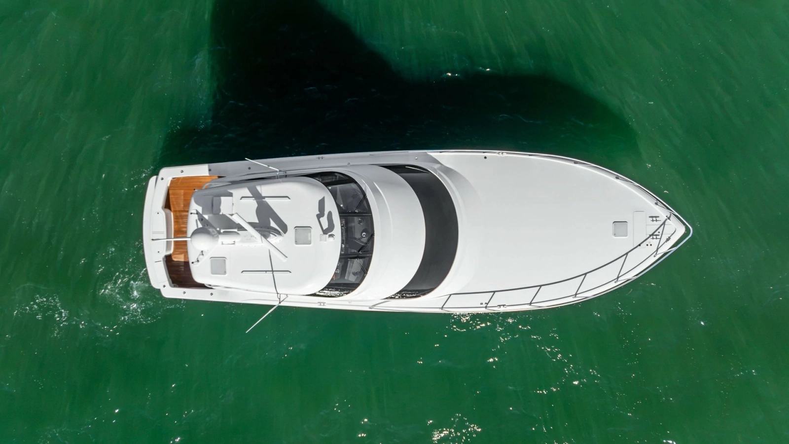 Aerial View of Viking 62 Enclosed Bridge