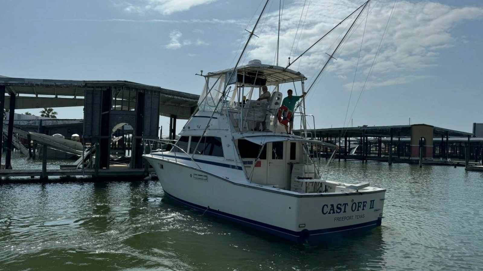 1983 Bertram 385 Convertible- Cast Off II- Transom