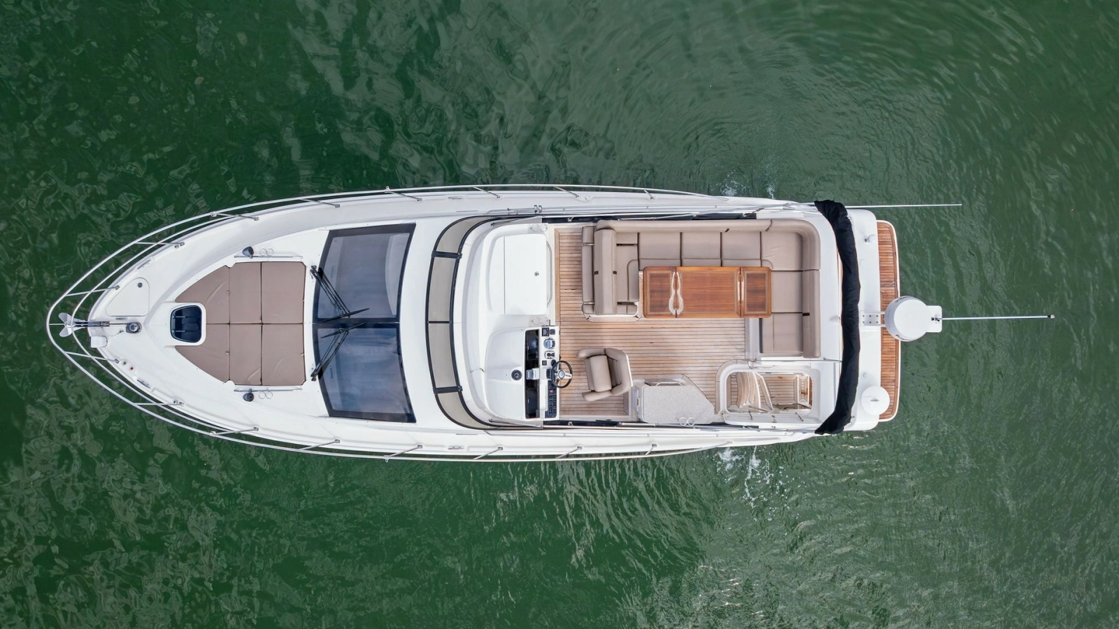 Aerial View of Flybridge and Deck