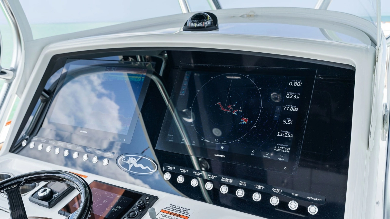 Helm Station with Dual Displays