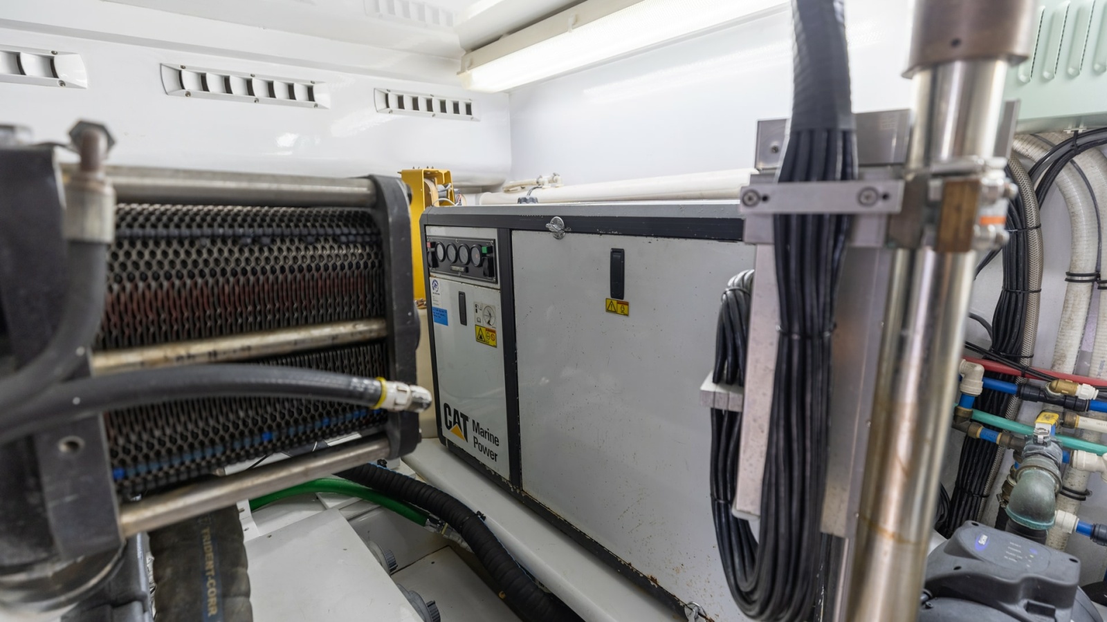 Engine Room with CAT Generator
