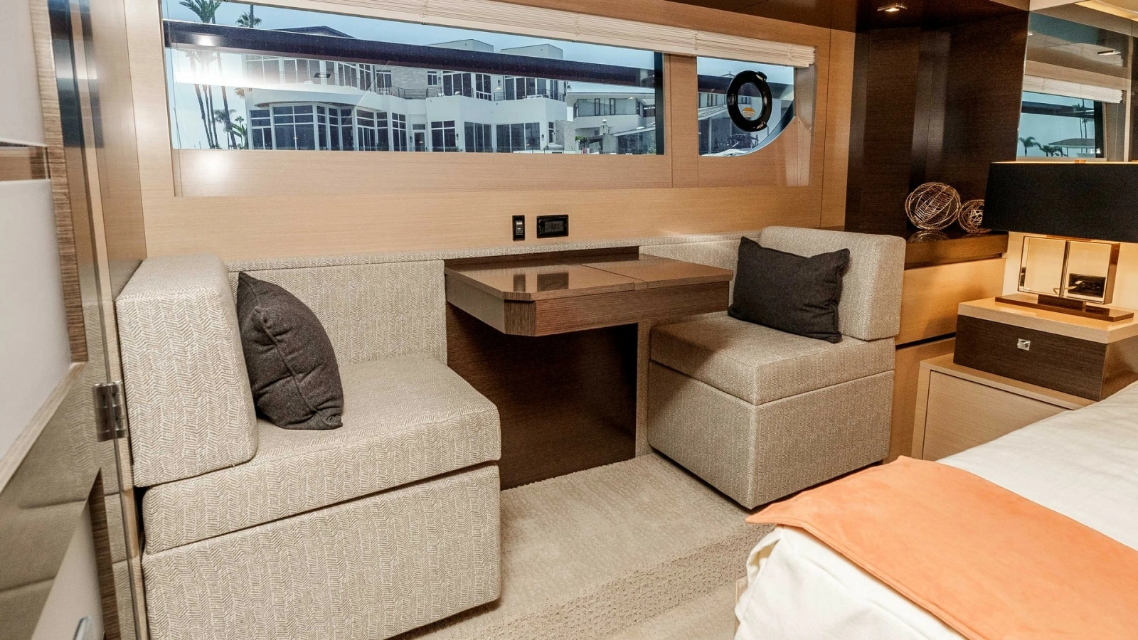 2017 Cruisers 60 Cantius 'Rising Star' - Master Stateroom Lounge Area