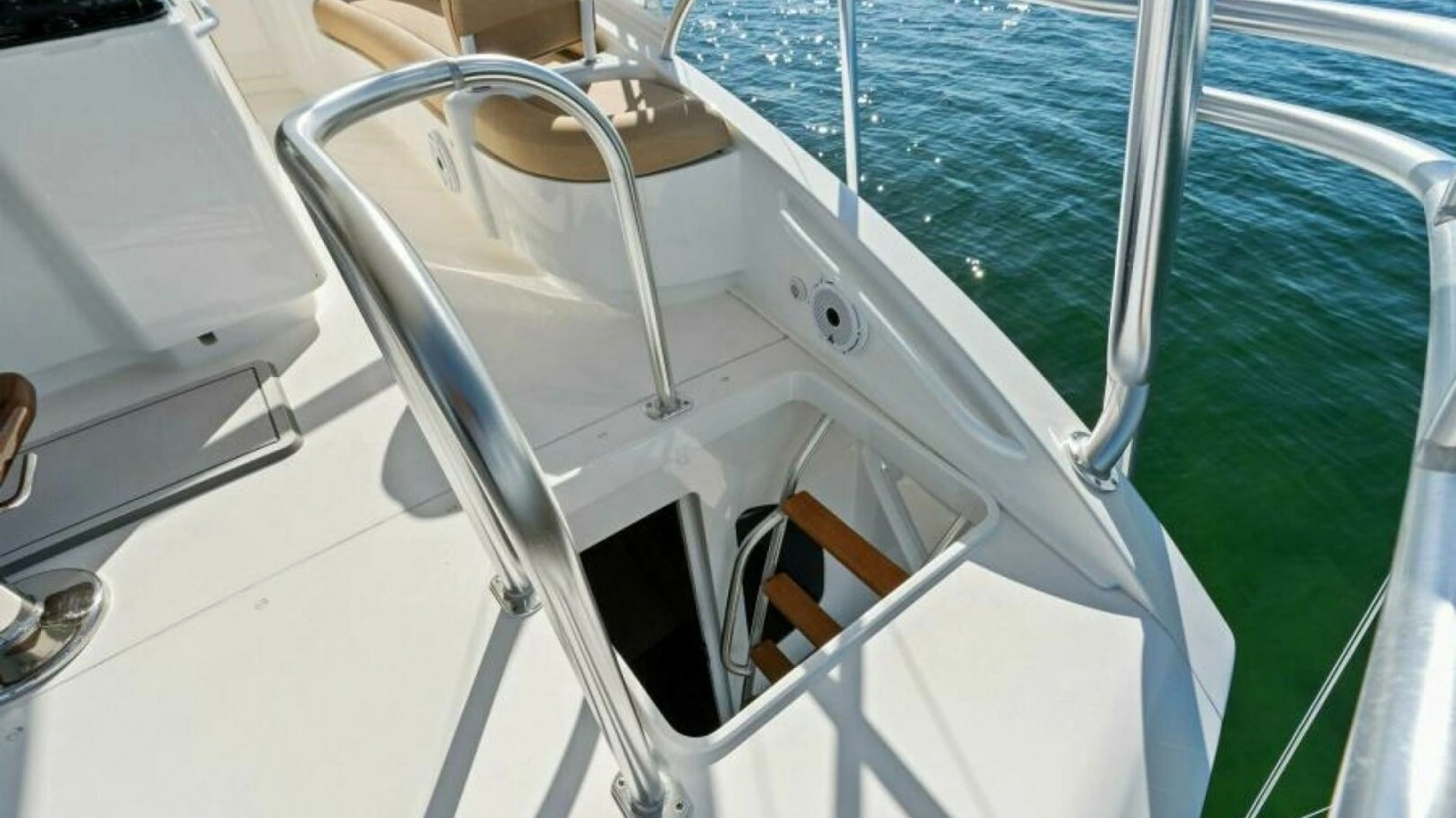 Flybridge Access Hatch and Seating Area