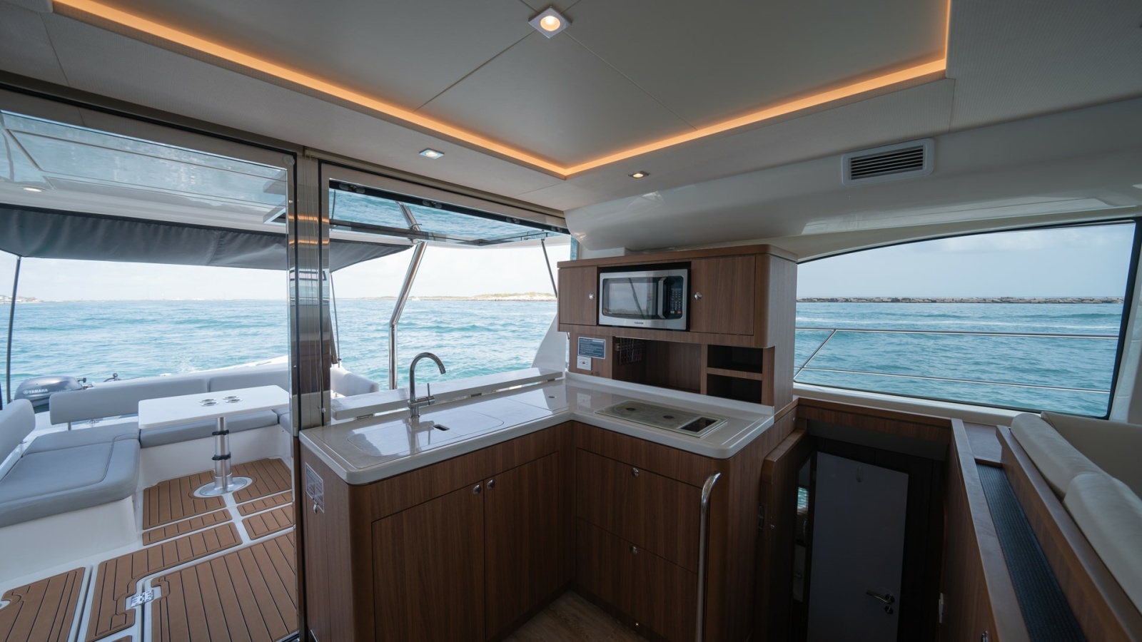 Galley and Aft Deck View