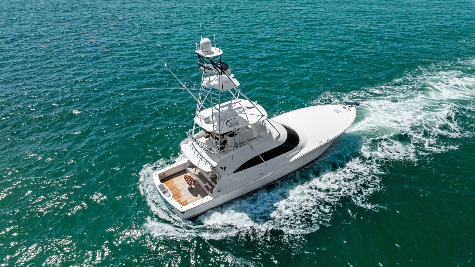 Aerial View of Flybridge and Deck