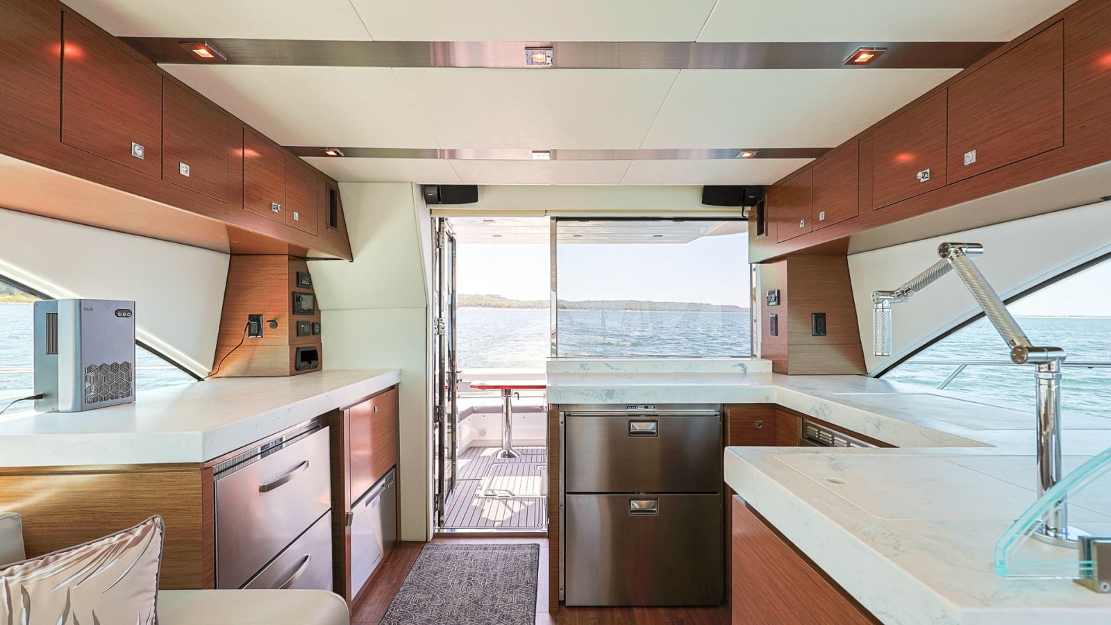 Modern Galley with Ocean View