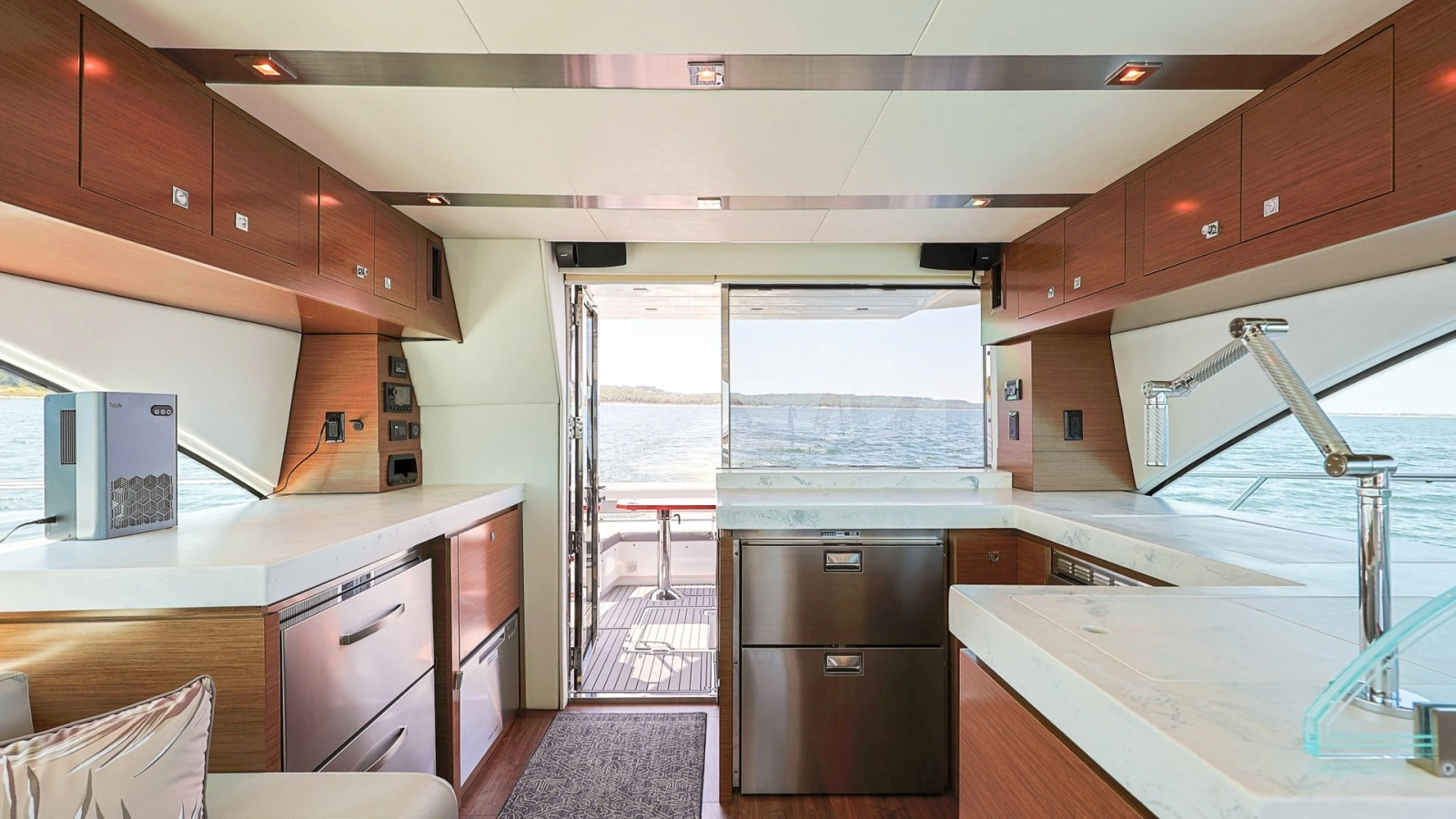 Modern Galley with Ocean View