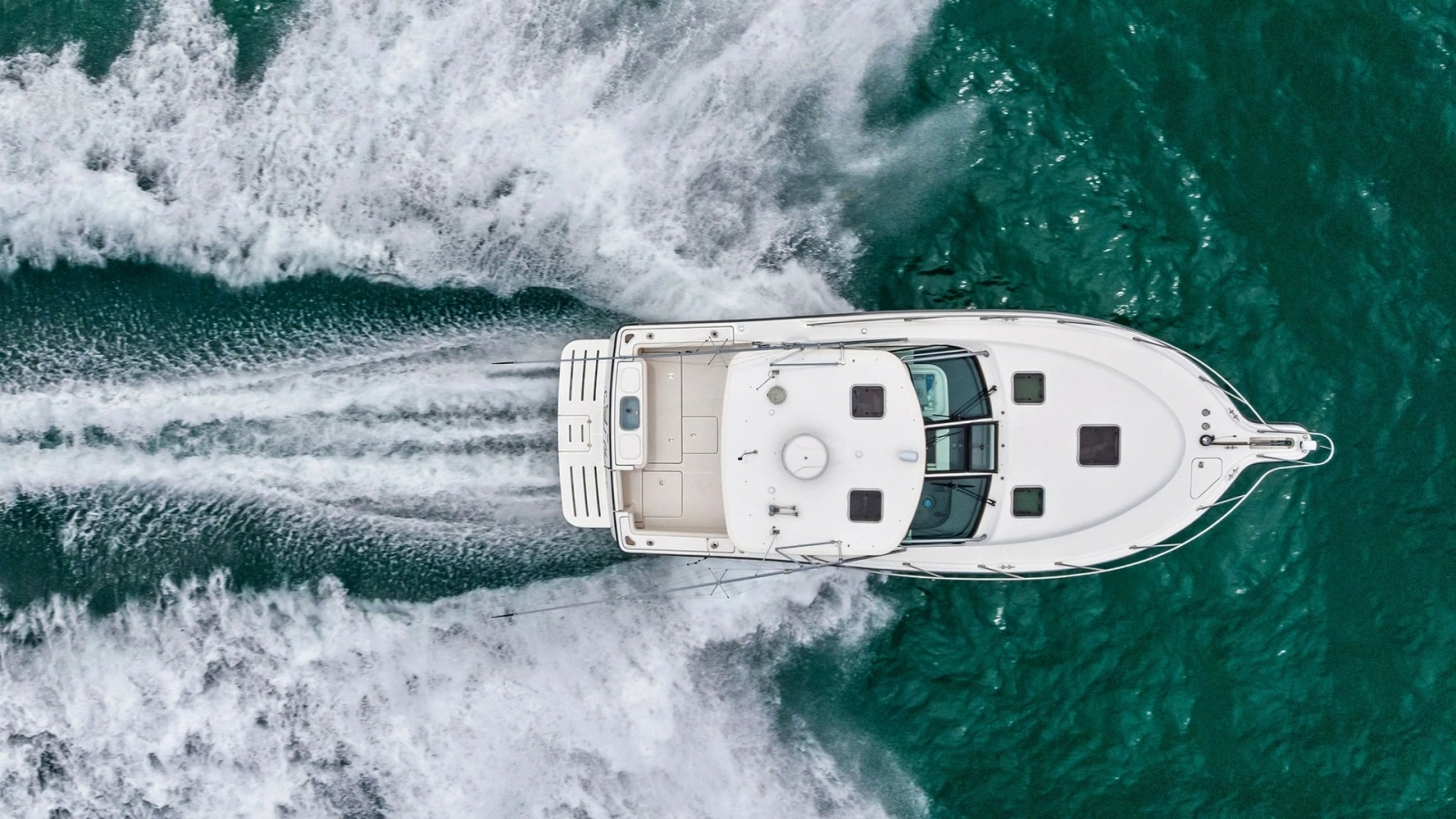 Aerial View of Tiara 32 Open