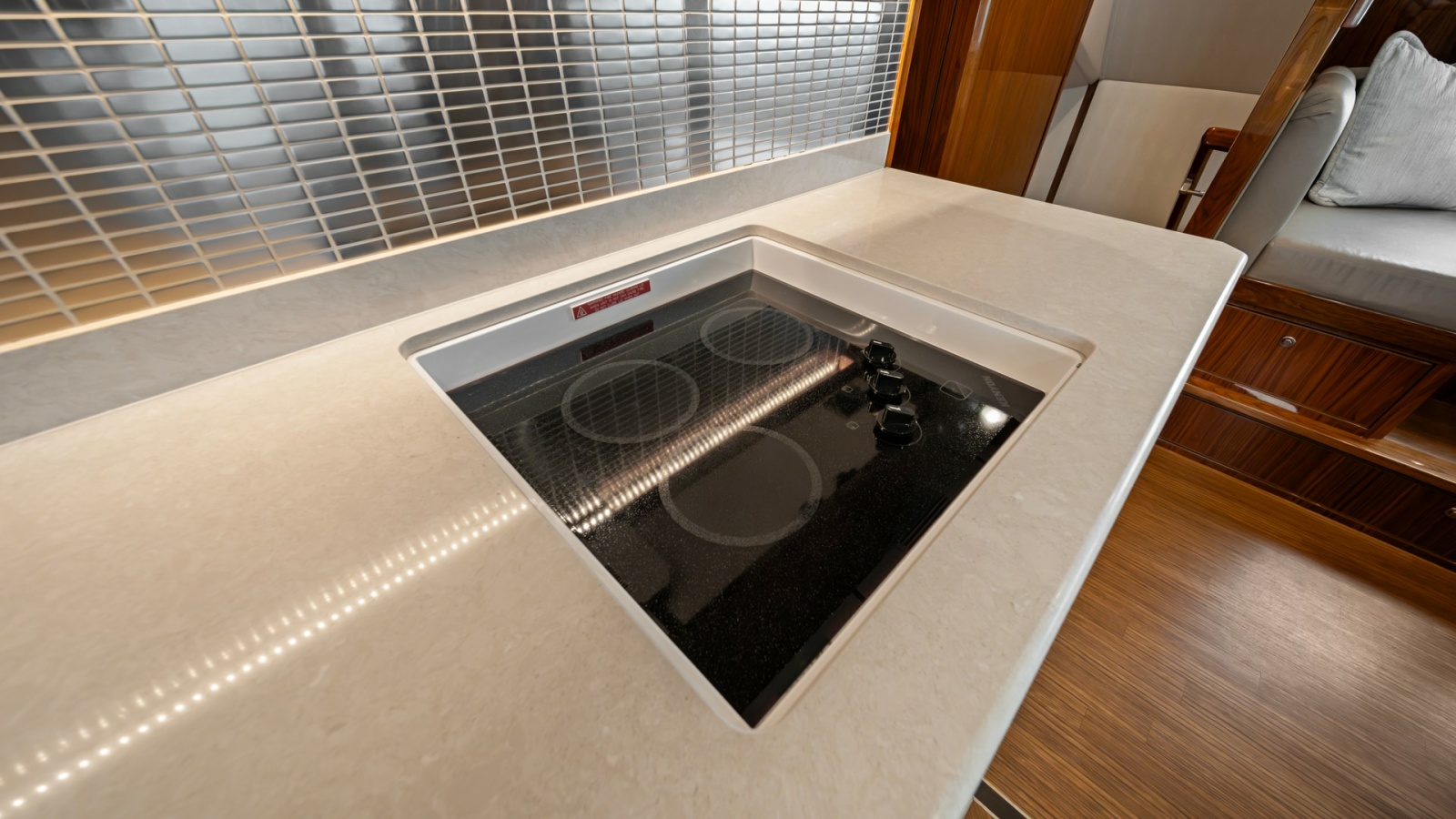 Galley Induction Cooktop and Counter
