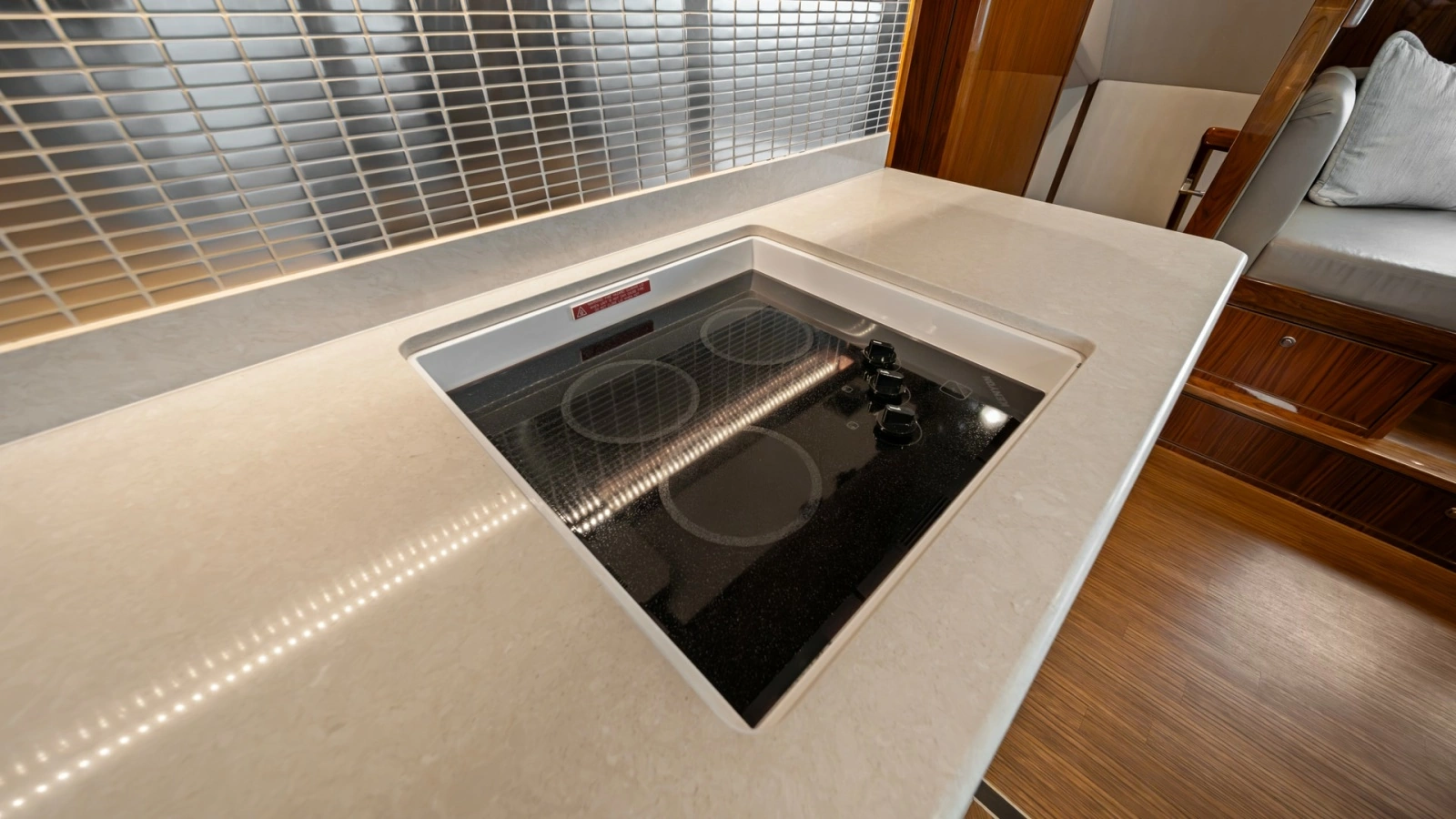 Galley Induction Cooktop and Counter