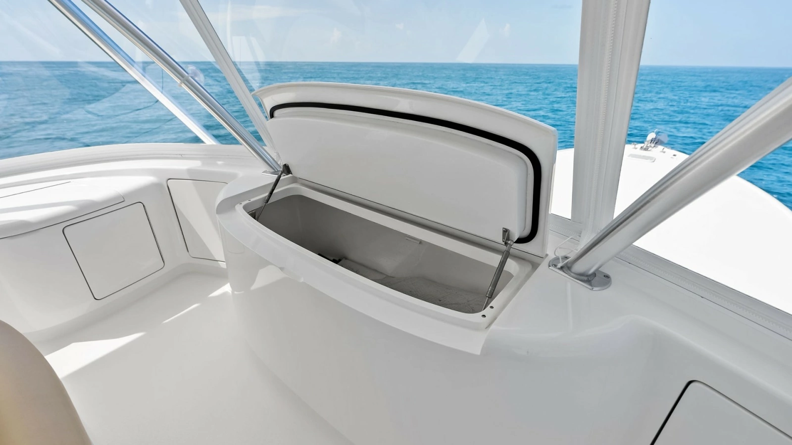 Flybridge Storage Compartment Open View