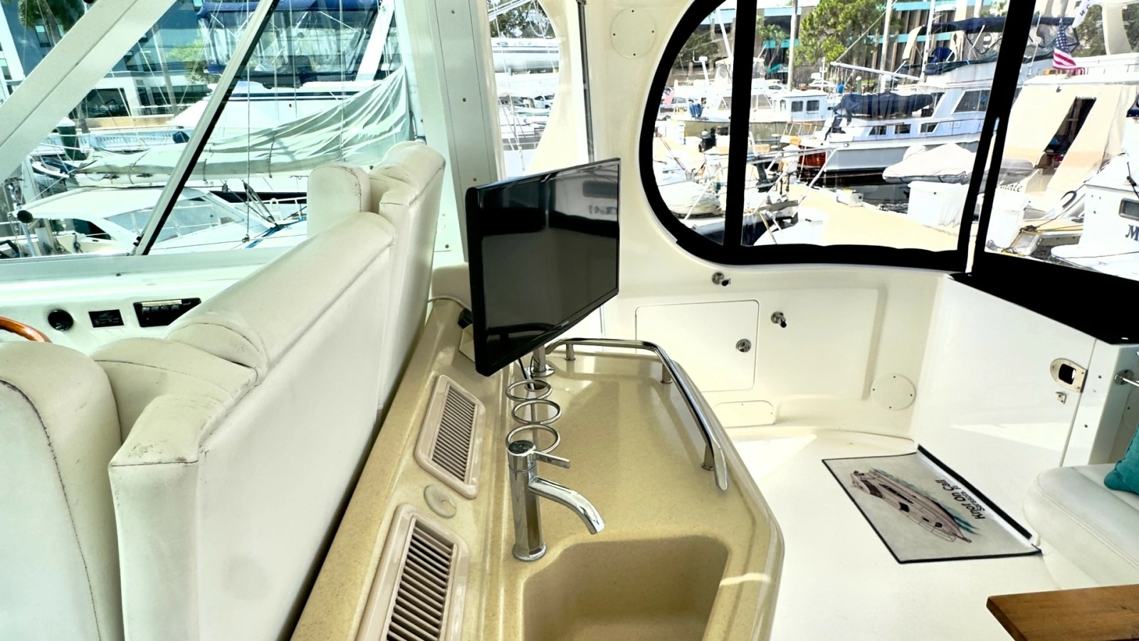 Flybridge Wet Bar Area