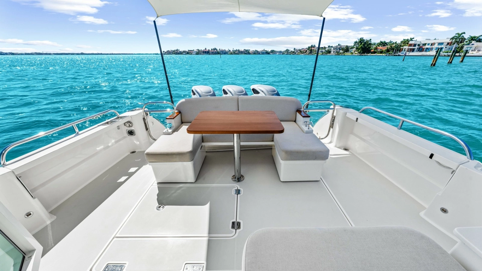 Spacious Aft Deck with Seating Area